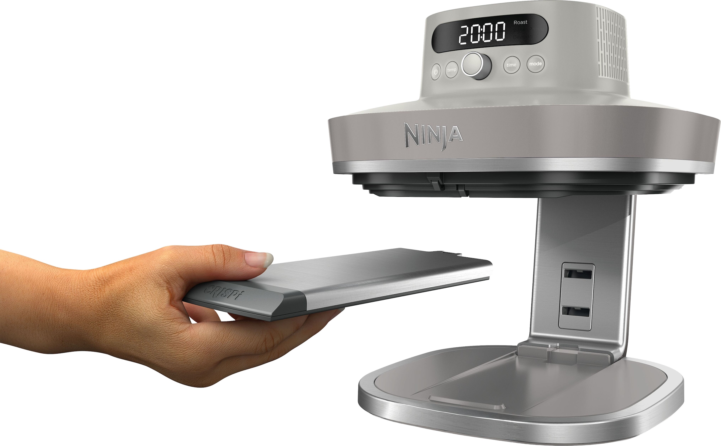 NINJA Heißluftfritteuse »CRISPi PRO 7-in-1 Glas-Air-Fryer - Beige AS101EULG« 2050 W 7 Kochfunktionen, Vorbereitung, Zubereitung + Aufbewahrung von Speisen