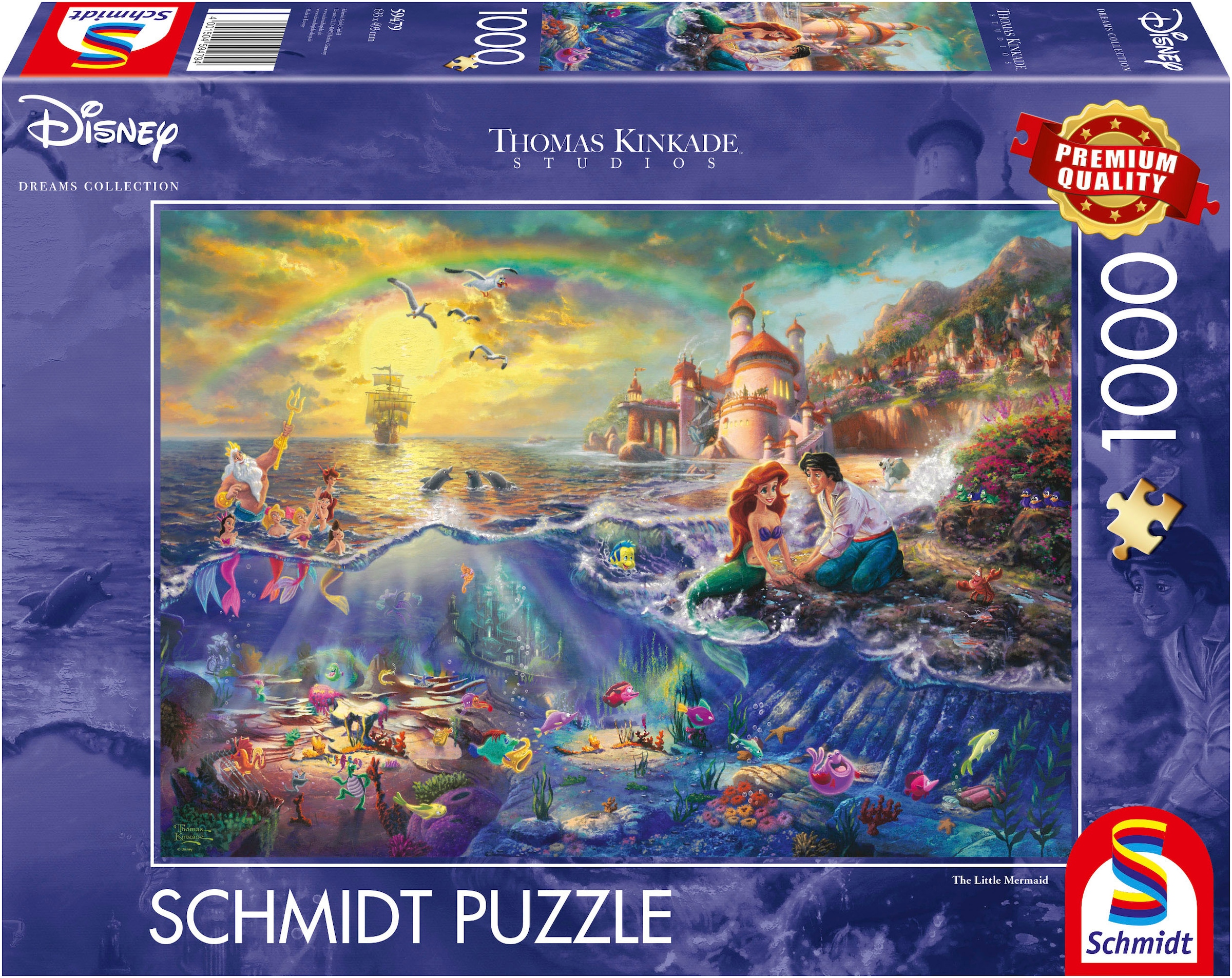 Puzzle »Disney, Arielle von Thomas Kinkade«, (1000 tlg.)