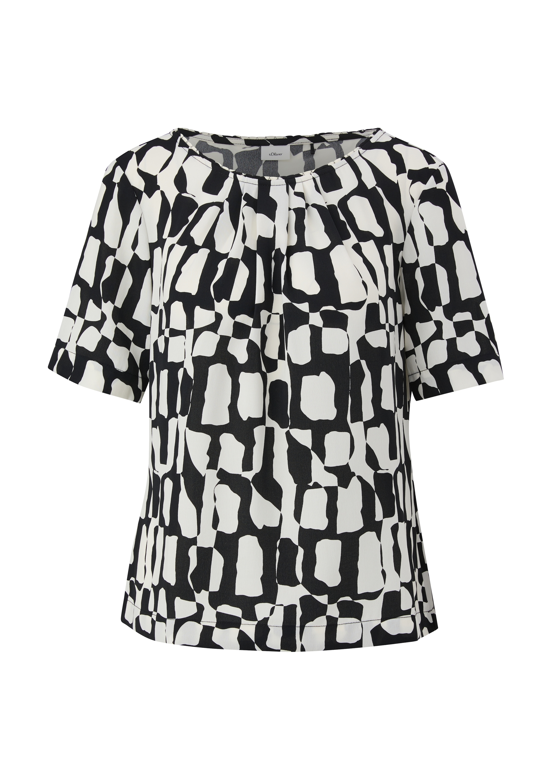 s.Oliver BLACK LABEL Shirtbluse, gemustert