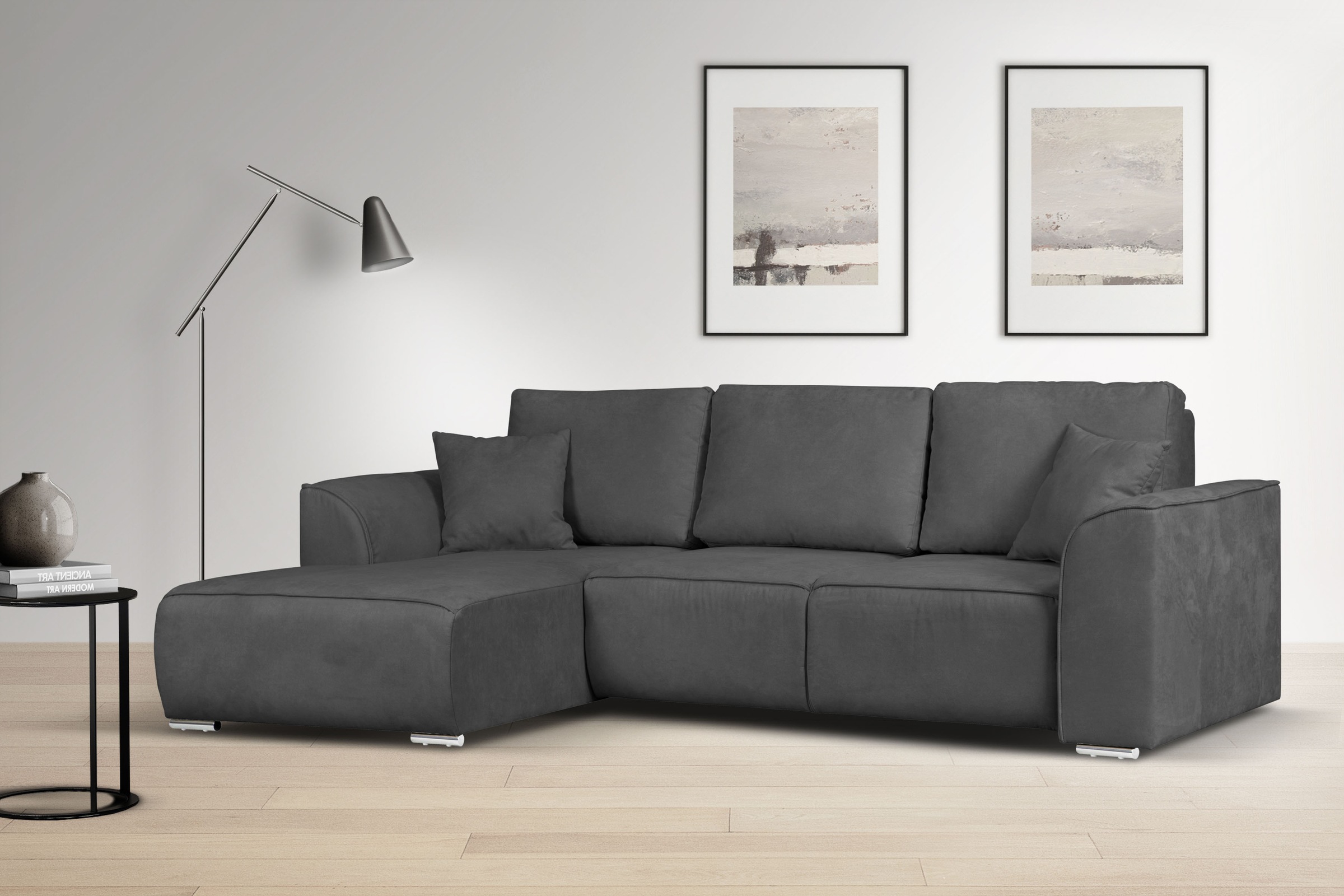 OTTO home Ecksofa »BEATRICE optionale Schlafsofa mit Bettkasten, B/T/H: 265 günstig online kaufen