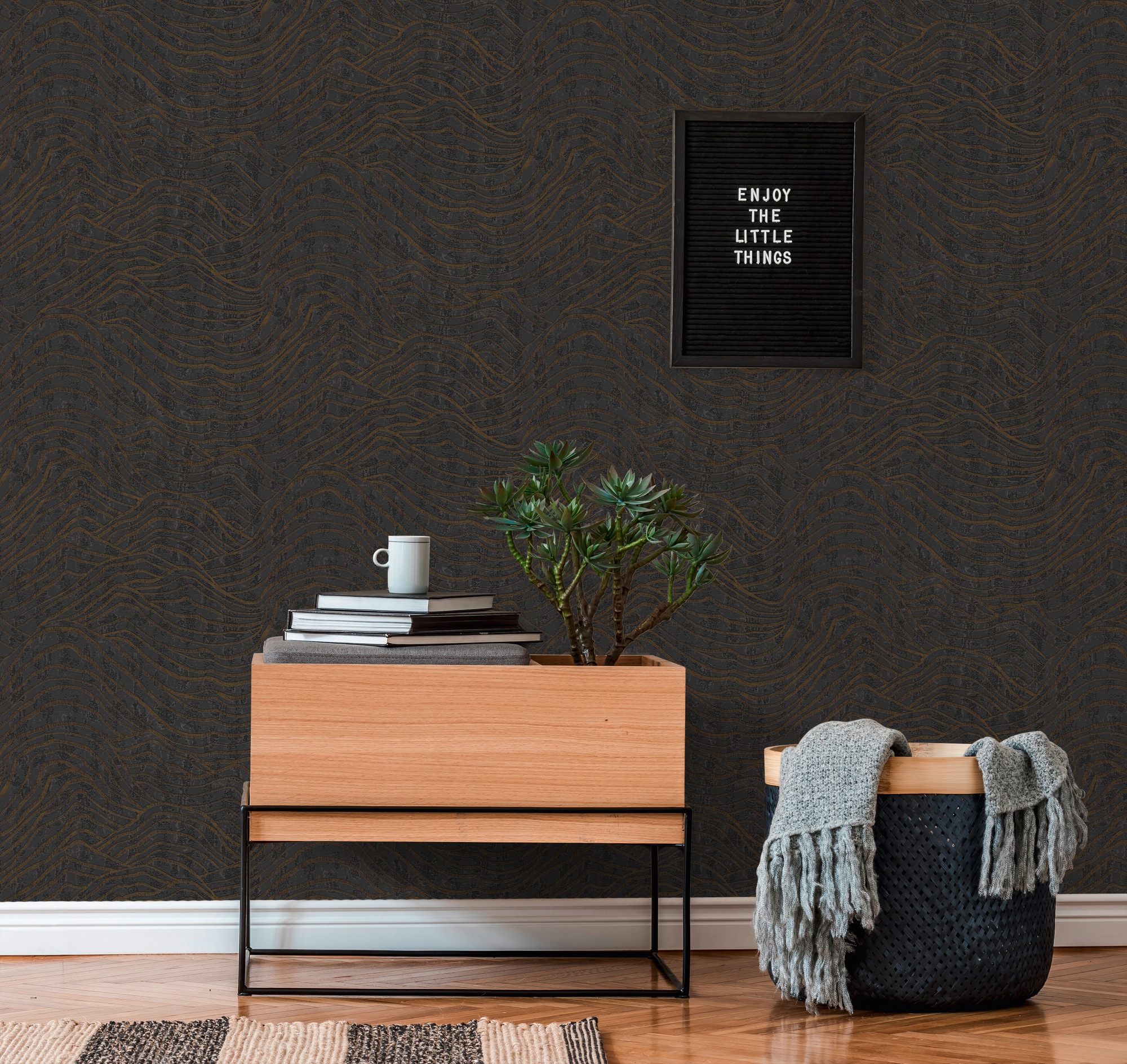 A.S. Création Vliestapete »Jade 2 3D-Tapete Mustertapete Metallic-Effekt 3D«, leicht glänzend, Vliestapete Grafik für Schlafzimmer Küche Wohnzimmer 3D Design modern
