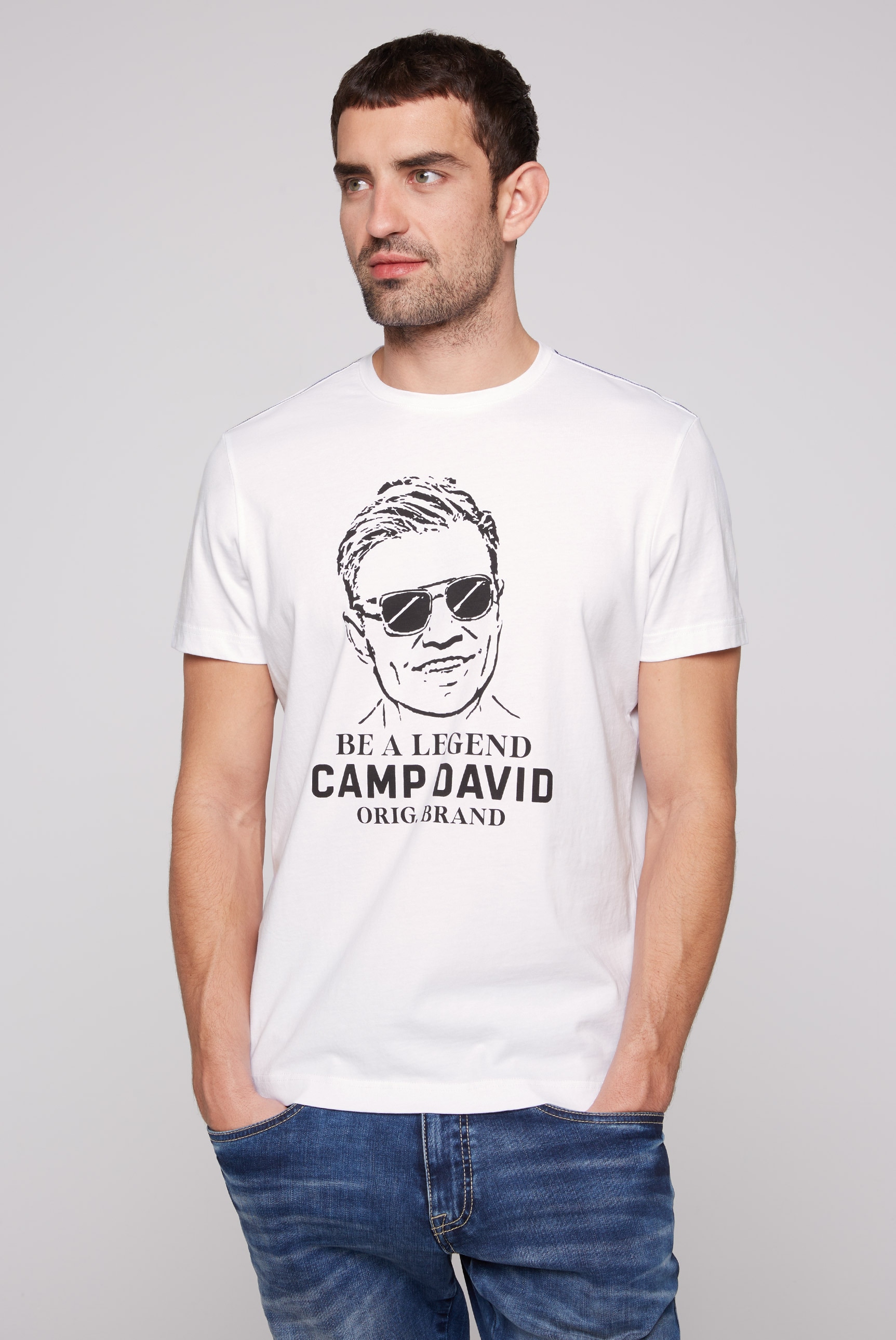 CAMP aus online Baumwolle Rundhalsshirt, kaufen DAVID
