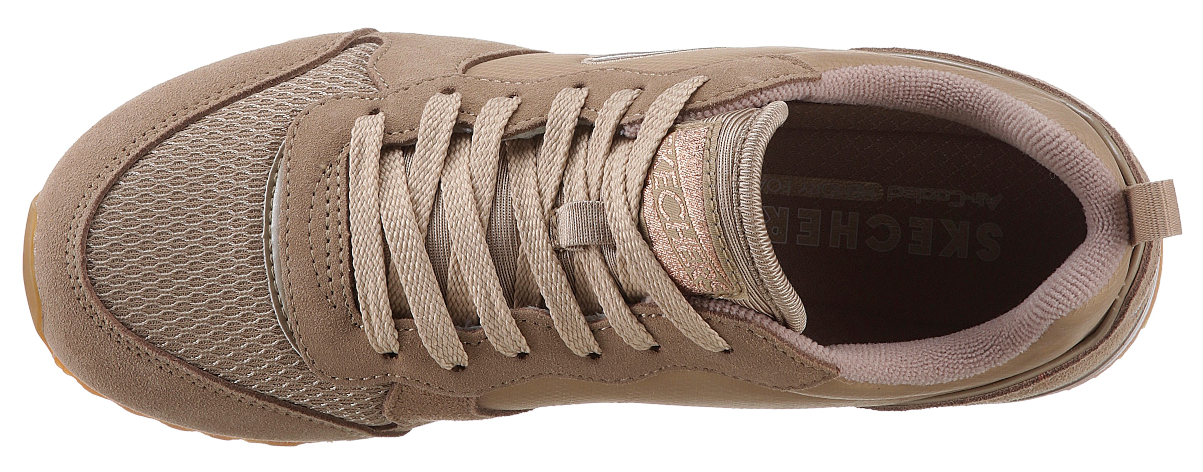 Skechers Sneaker »OG 85 - GOLDN GURL«, Schnürschuh, Original-Retro-Jogginschuh mit Air-Cooled Memory Foam®