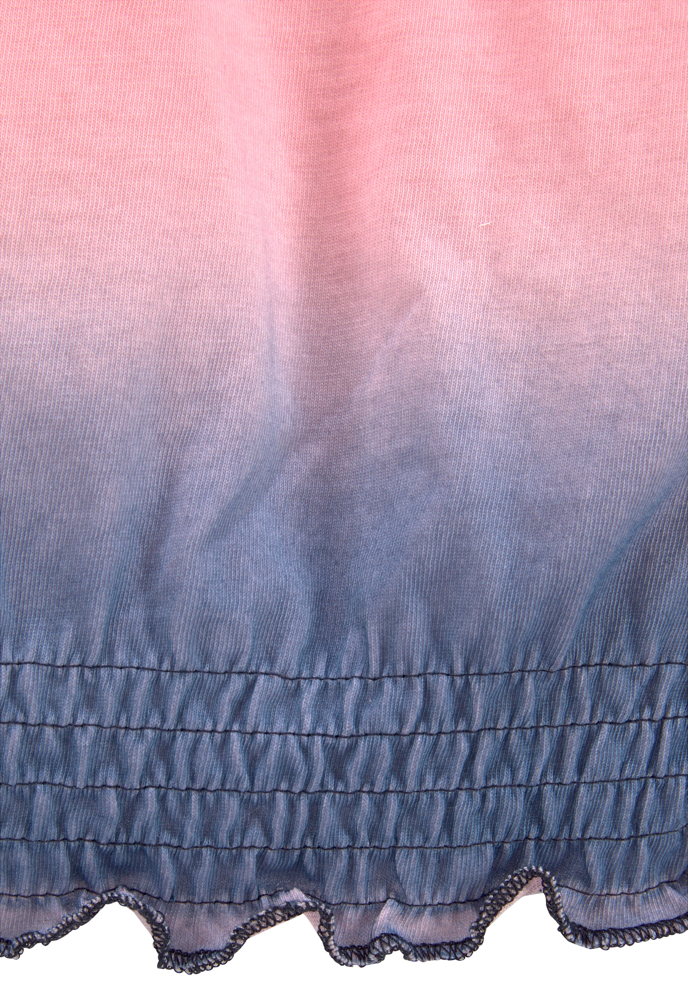 KangaROOS 3/4-Arm-Shirt »Shirt in Batik-Look« 3/4-Arm,  hüftlange Passform,  Batikmuster,  Rundhalsausschnitt