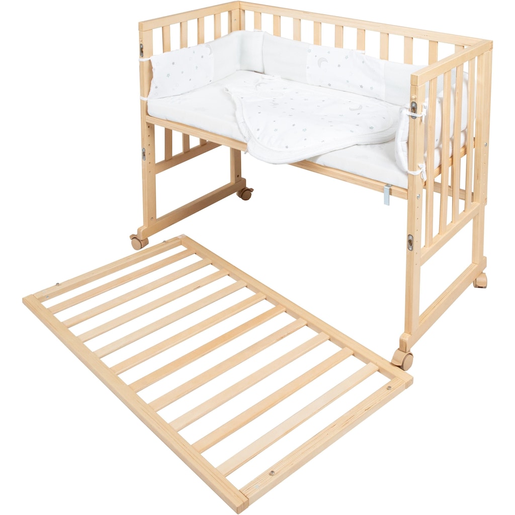 roba® Stubenbett »safe asleep® 3-in-1 Sternenzauber, natur«, (4 tlg.)