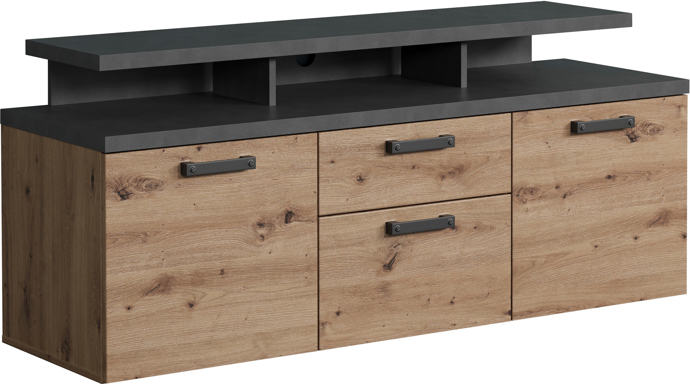 Home affaire TV-Schrank »Ambres« 1 Stk. tlg. Lowboard inklusive Aufsatz in günstig online kaufen