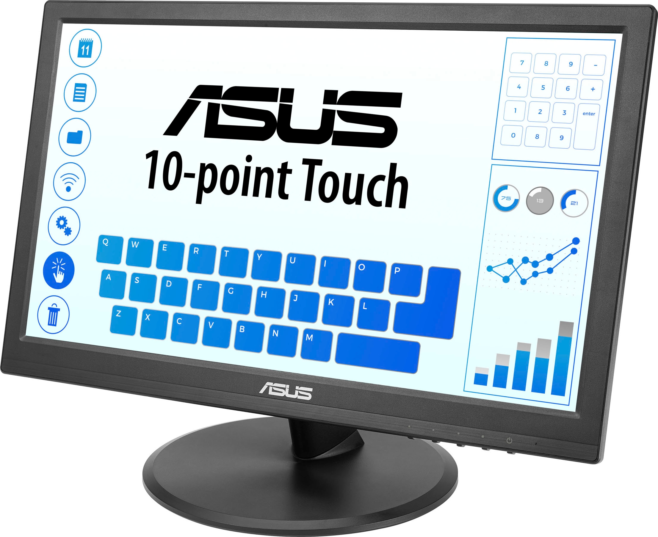 Asus LCD-Monitor »VT168HR«, 40 cm/16 Zoll, 1366 x 768 px, WXGA, 5 ms Reaktionszeit, 60 Hz