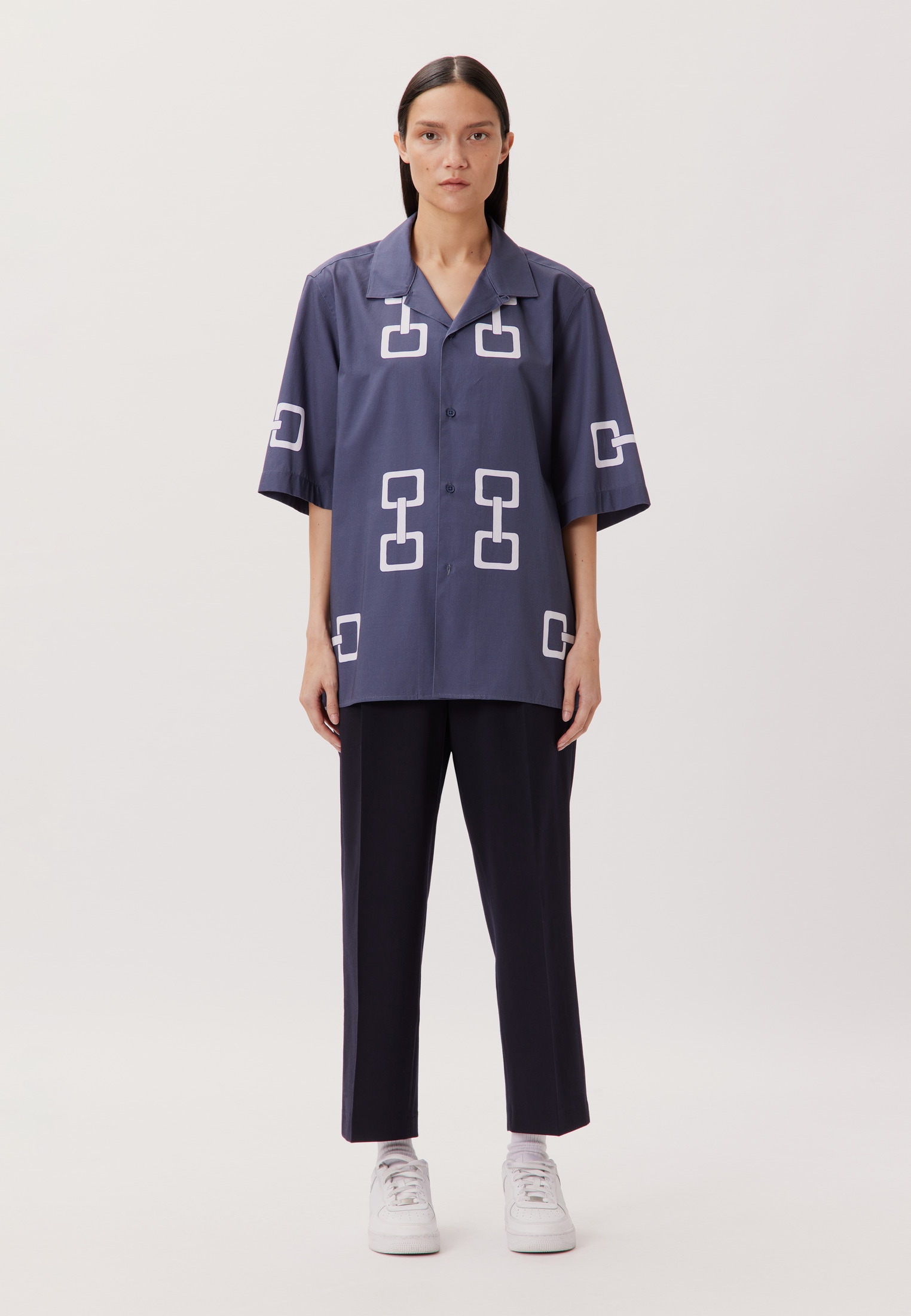 studio seidensticker Businesshemd »Studio« Regular 1/2 Reverskragen Druck