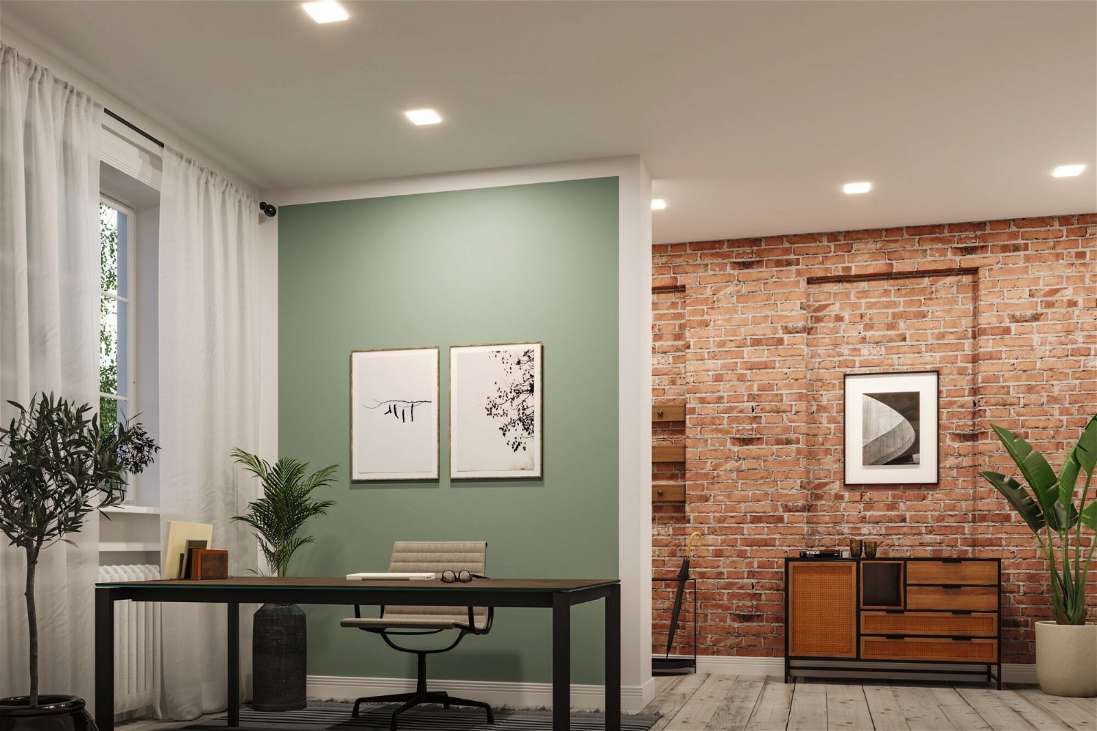 Paulmann LED Einbauleuchte »VariFit Veluna IP44 eckig 125x125mm 8,5W 650lm 3000K Satin«, 1 flammig, Einbaupanel