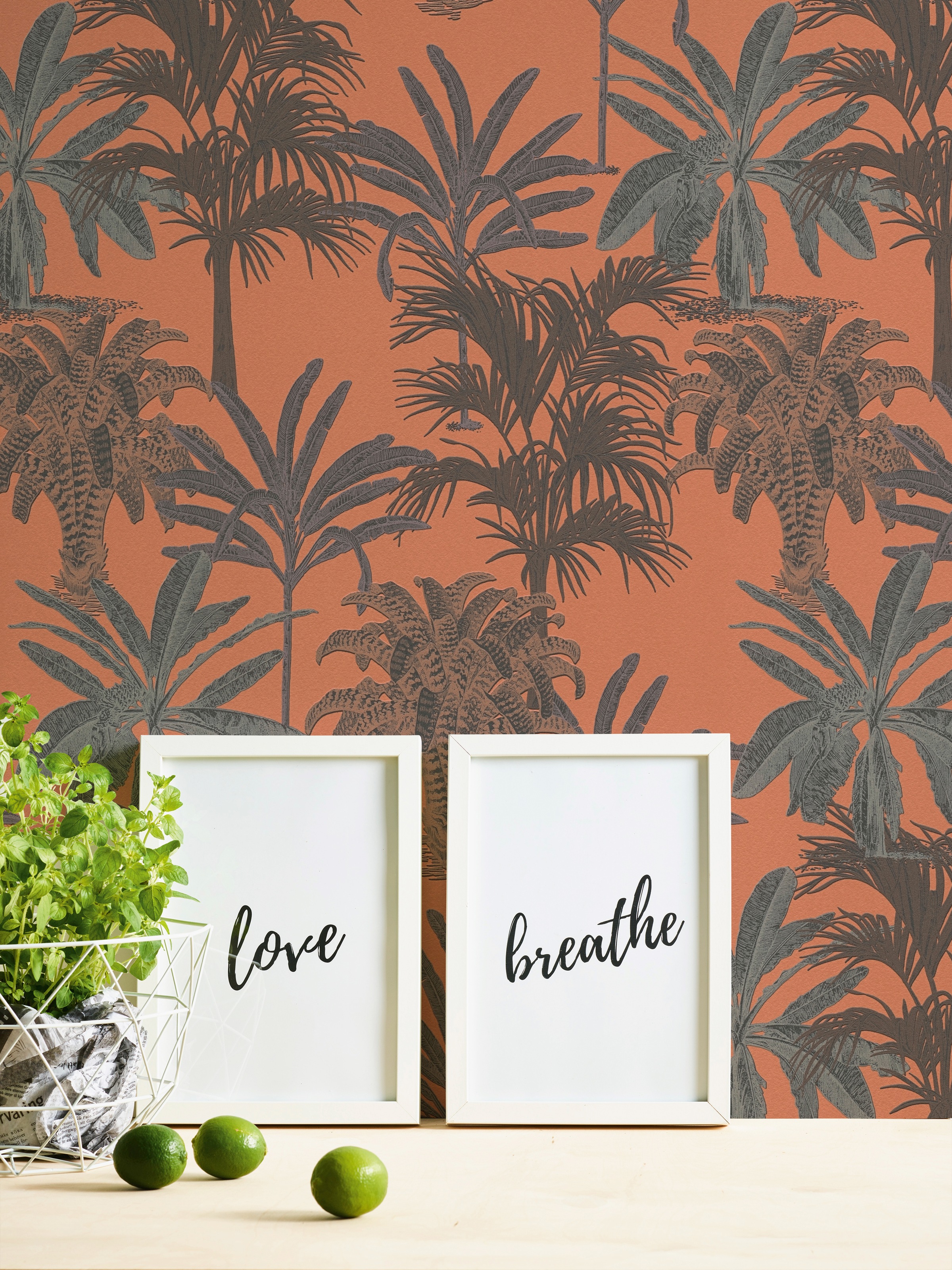 METROPOLIS BY MICHALSKY LIVING Vliestapete »Change is good, Tropical Tale«, floral-botanisch-tropisch, Designertapete Tapete Palmen Tapeten Wohnzimmer Schlafzimmer Küche