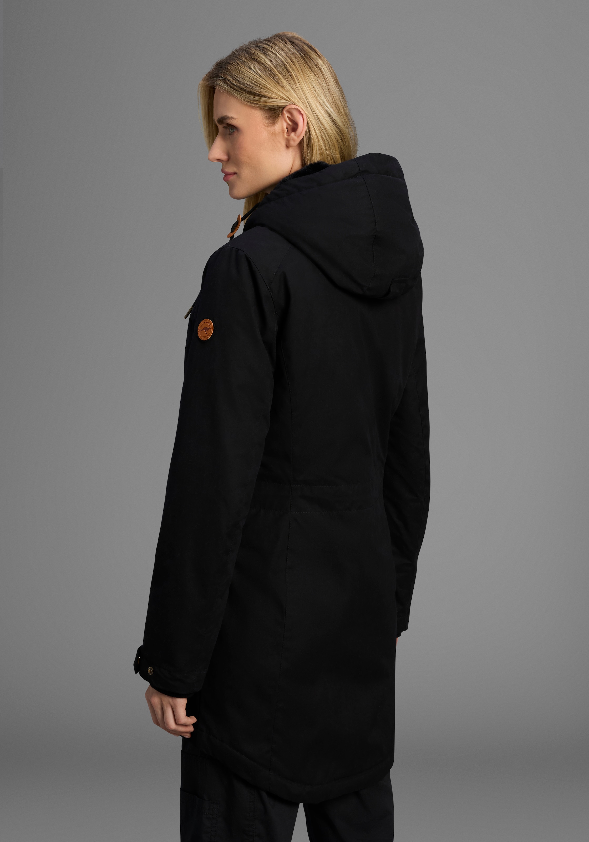 KangaROOS Parka, mit Teddy Fellimitat gefüttert, Winterjacke