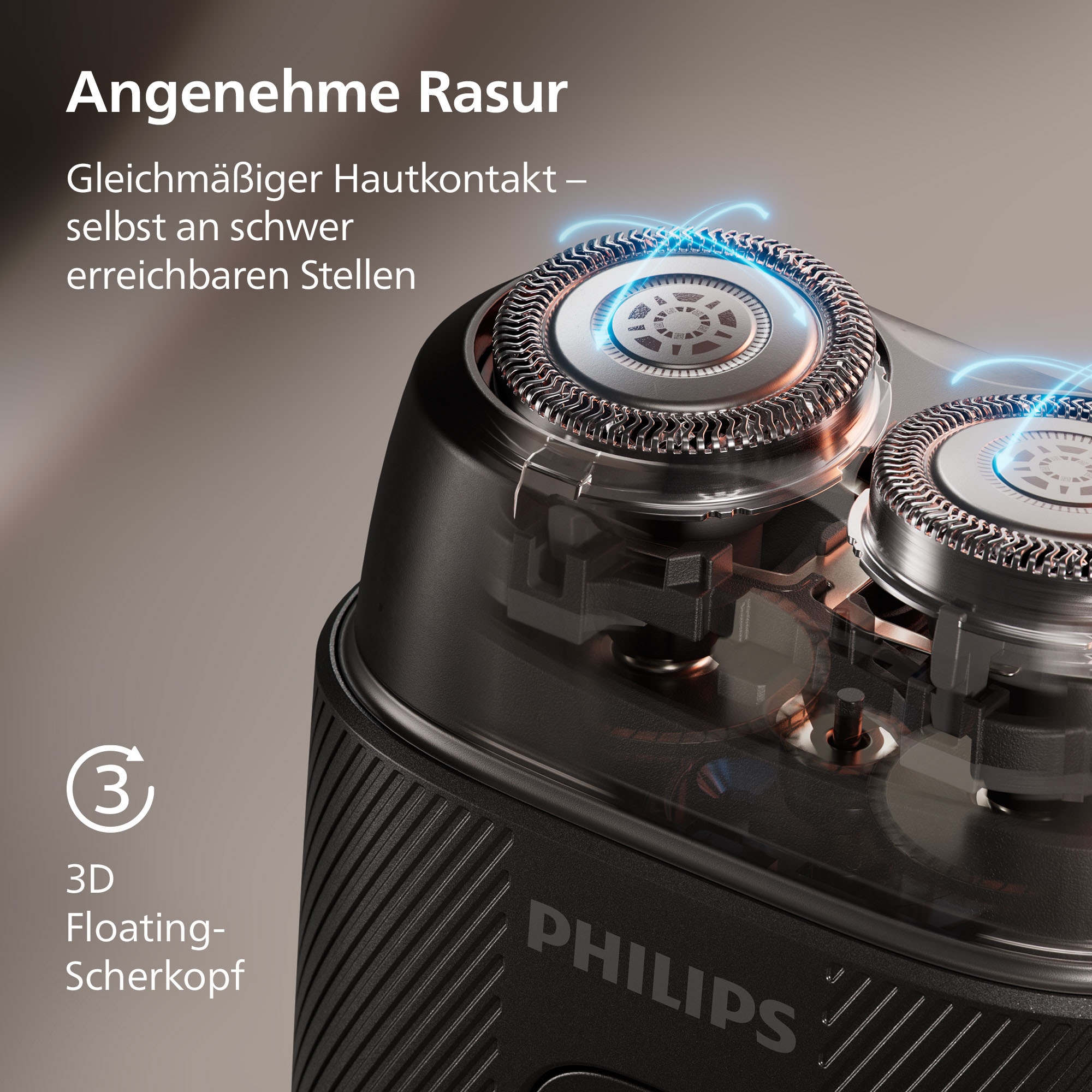 Philips Elektrorasierer »S591/05« mit SteelPrecision Klingen, 3D Floating Heads, inkl. Reiseetui