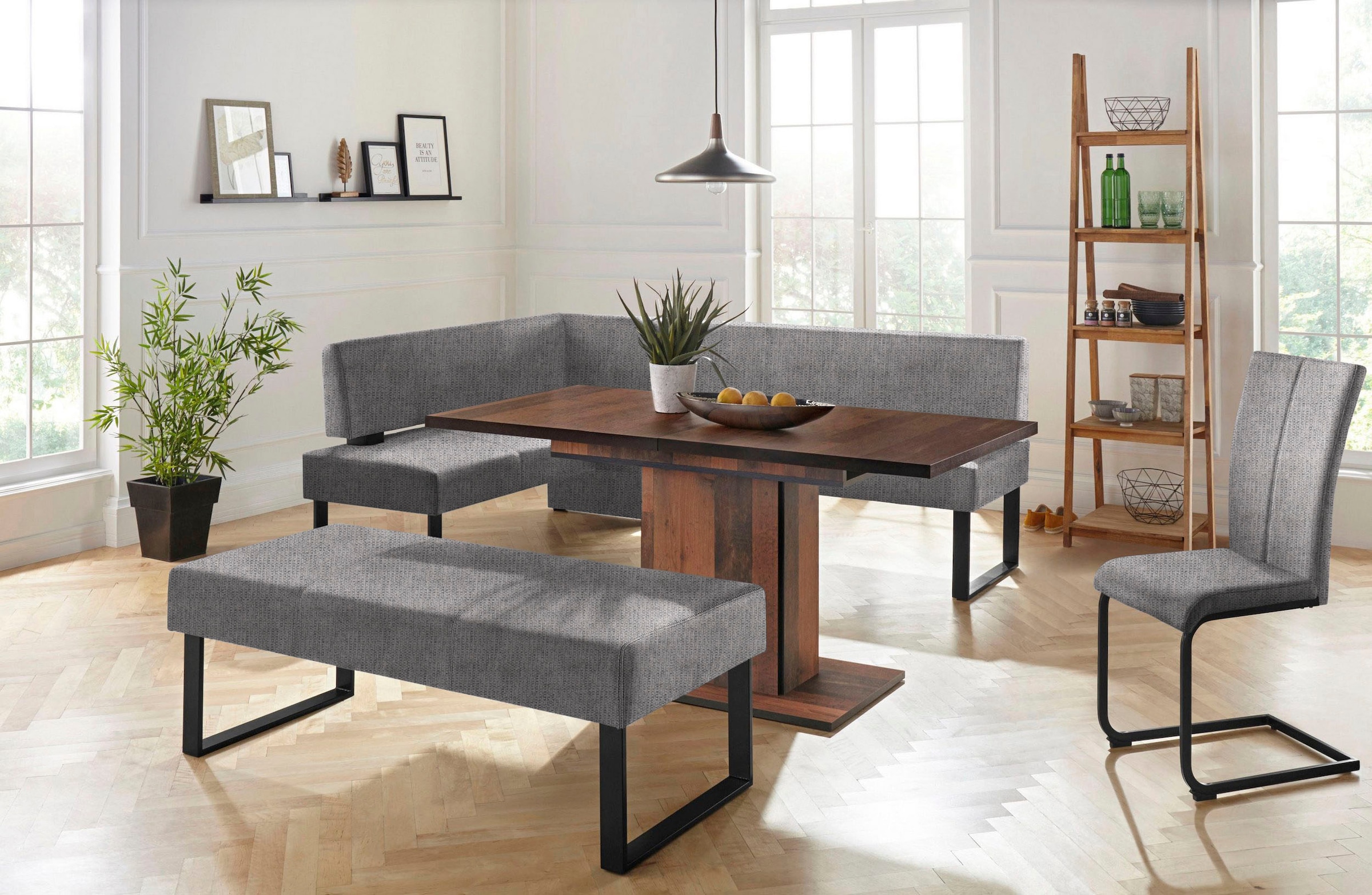 Home affaire Sitzbank »Oliver«, Breite 140cm, mit Metallgestell