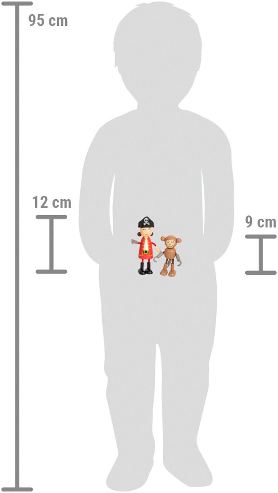 Small Foot Biegepuppe »Piraten Figuren«, (Set)