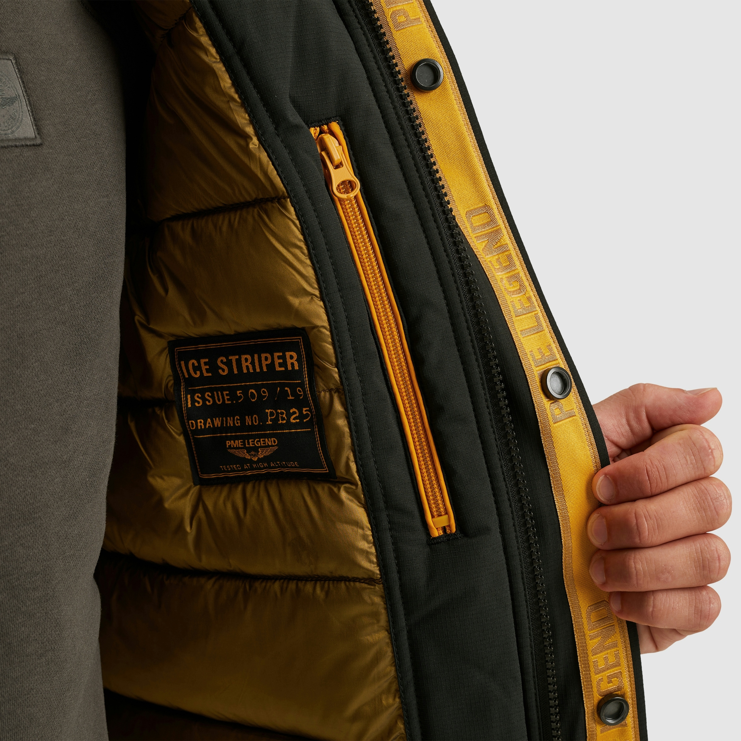 PME LEGEND Winterjacke, mit Kapuze, mit abnehmbarer Kapuze und verdecktem Reißverschluss