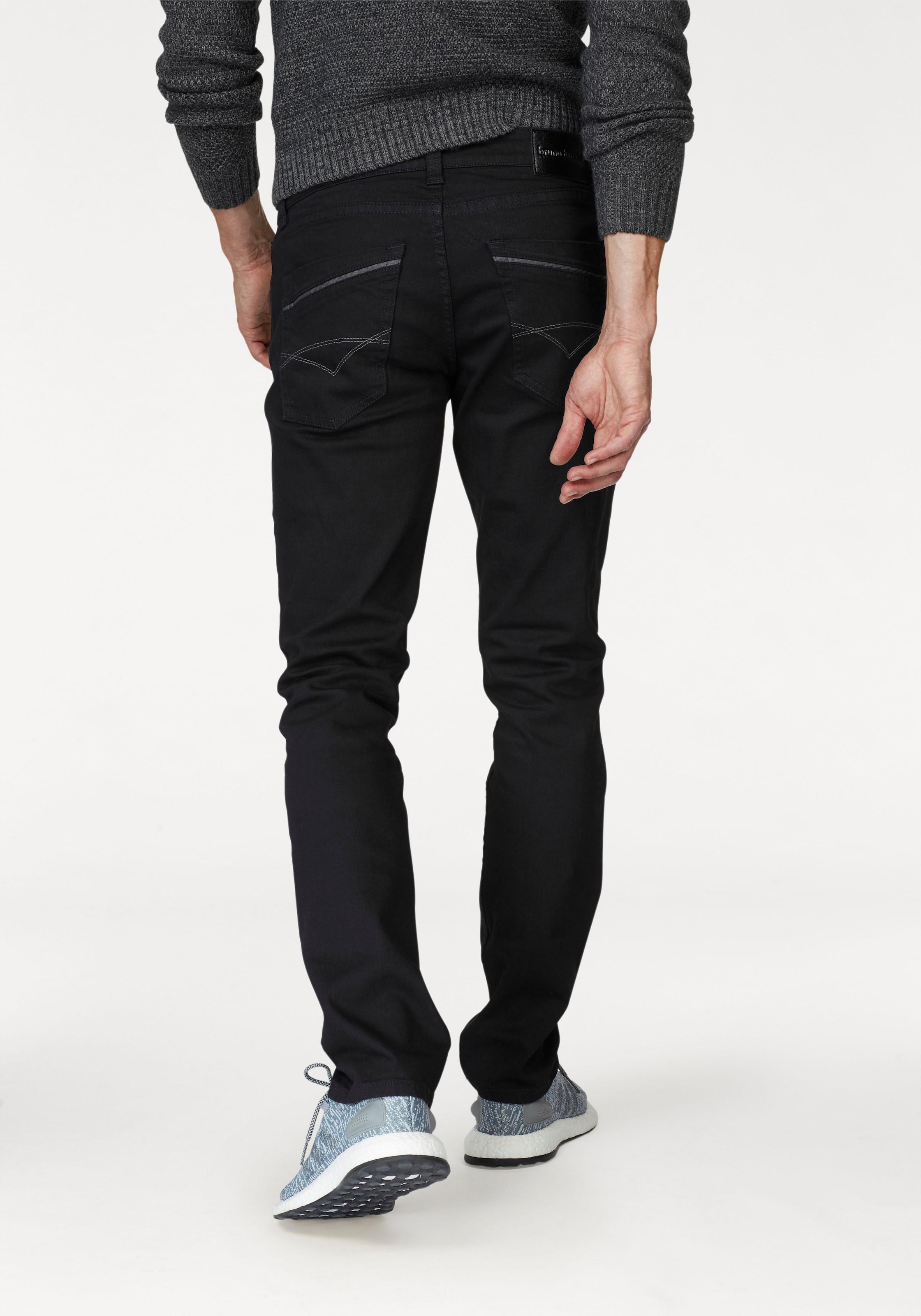 Bruno Banani Straight-Jeans »Dylan«, gerade Beinform, Used-Waschung, niedrige Leibhöhe
