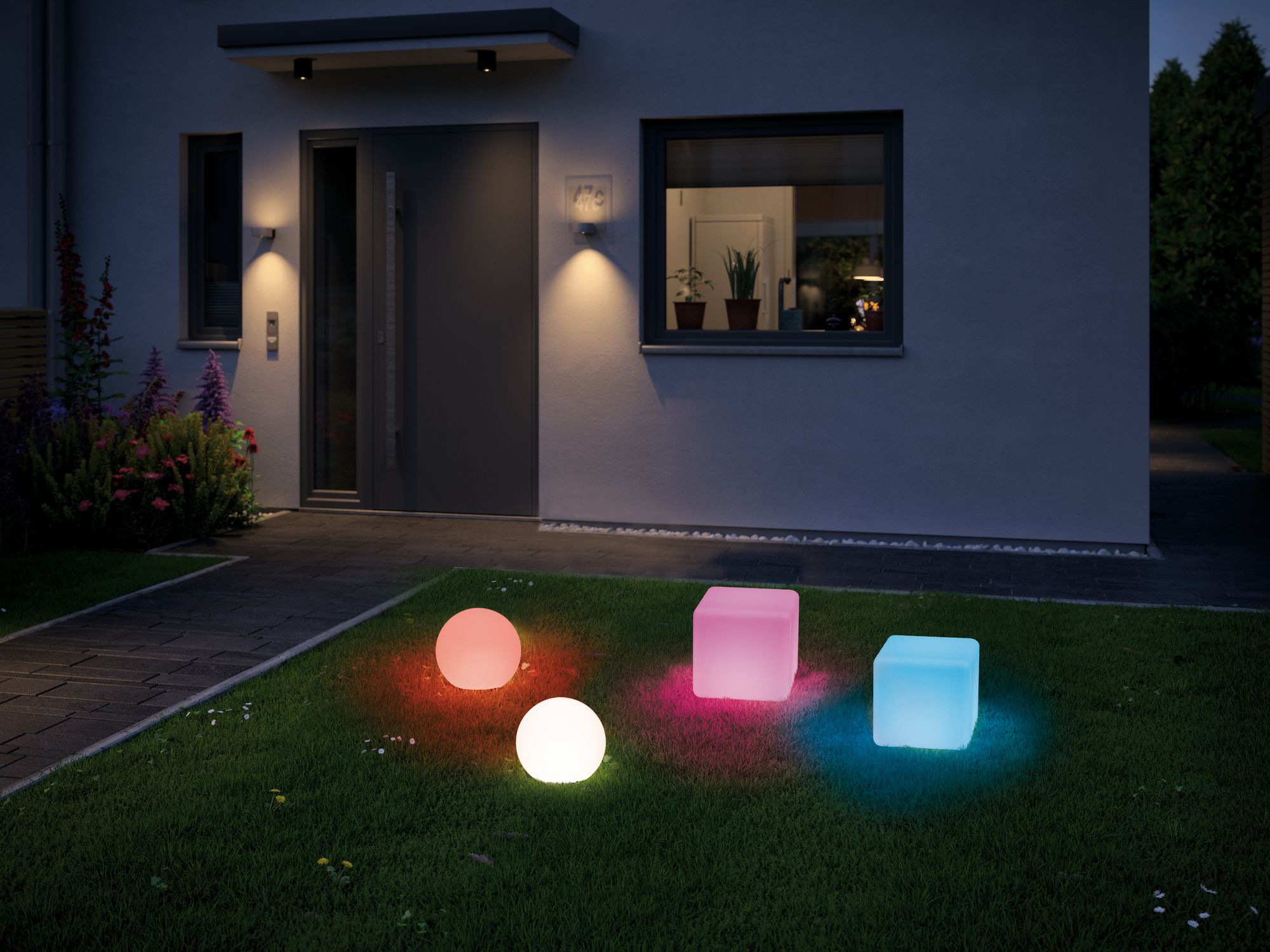 Paulmann LED Kugelleuchte »Plug & Shine«, 1 flammig, Leuchtmittel LED-Modul | LED fest integriert, LED-Modul, IP67 RGBW 24V ZigBee