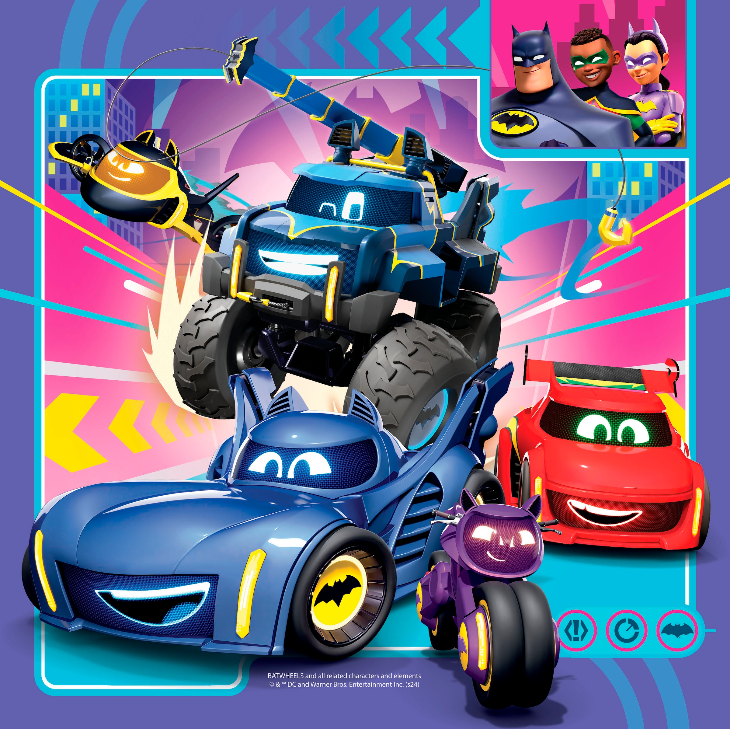 Ravensburger Puzzle »An alle Batwheels!«, (147 tlg.), 3 x 49 Teile; Made in Europe
