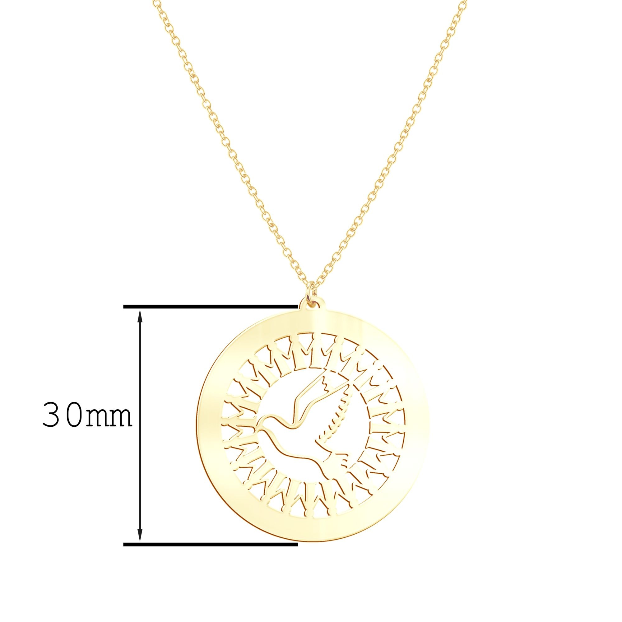 Beka&Bell Kette mit Anhänger »925-Sterling Silber vergoldet Glänzend 42/45cm«