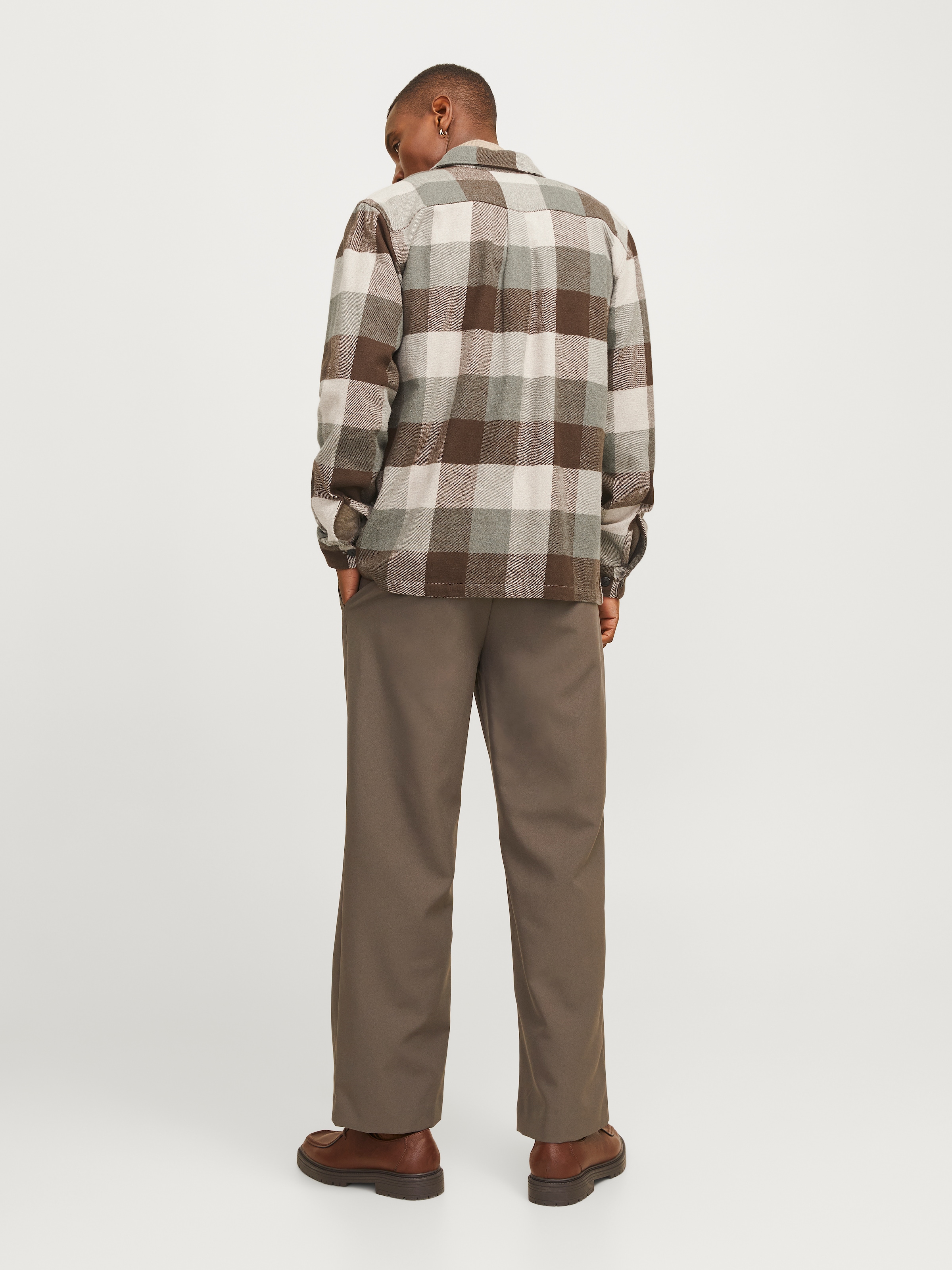 Jack & Jones Langarmhemd »JPRRAYMOND MELANGE CHECK LS OVERSHIRT SN«