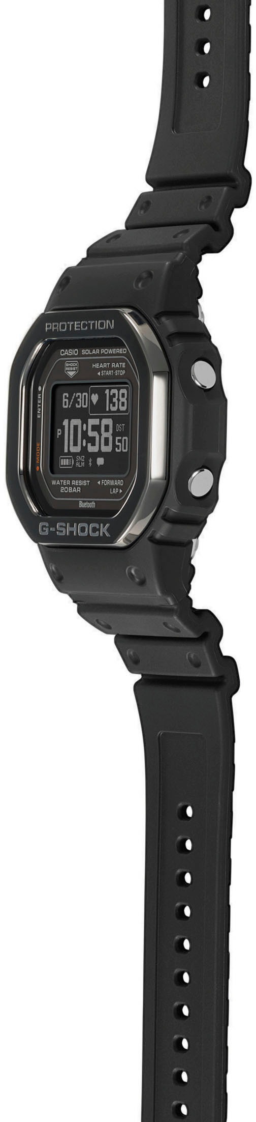 CASIO G-SHOCK Smartwatch, Solaruhr, Armbanduhr, Herrenuhr, Stoppfunktion,Herzfrequenzmesser)