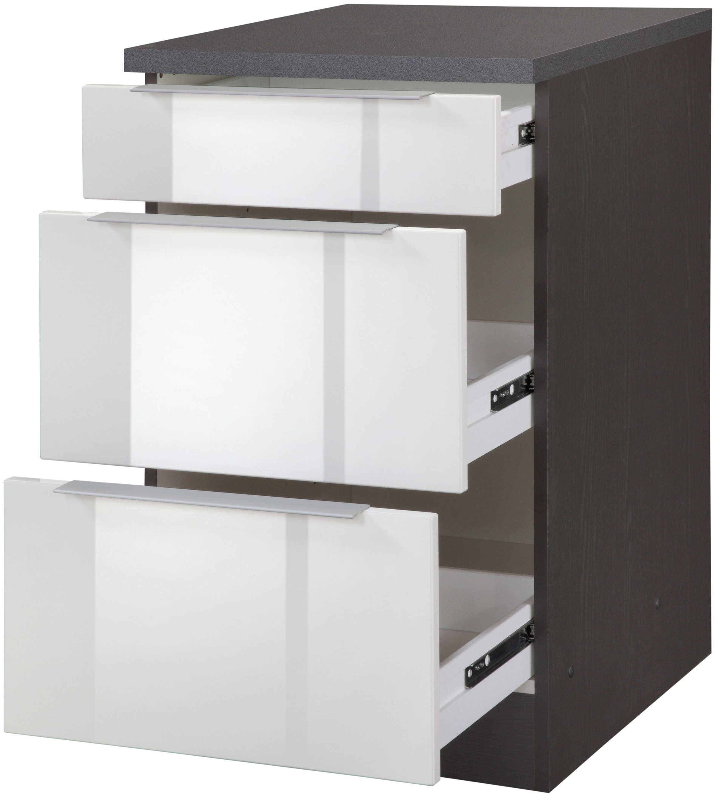 KOCHSTATION Unterschrank »KS-Brindisi« 50 cm breit, inklusive 2 großer Auszüge