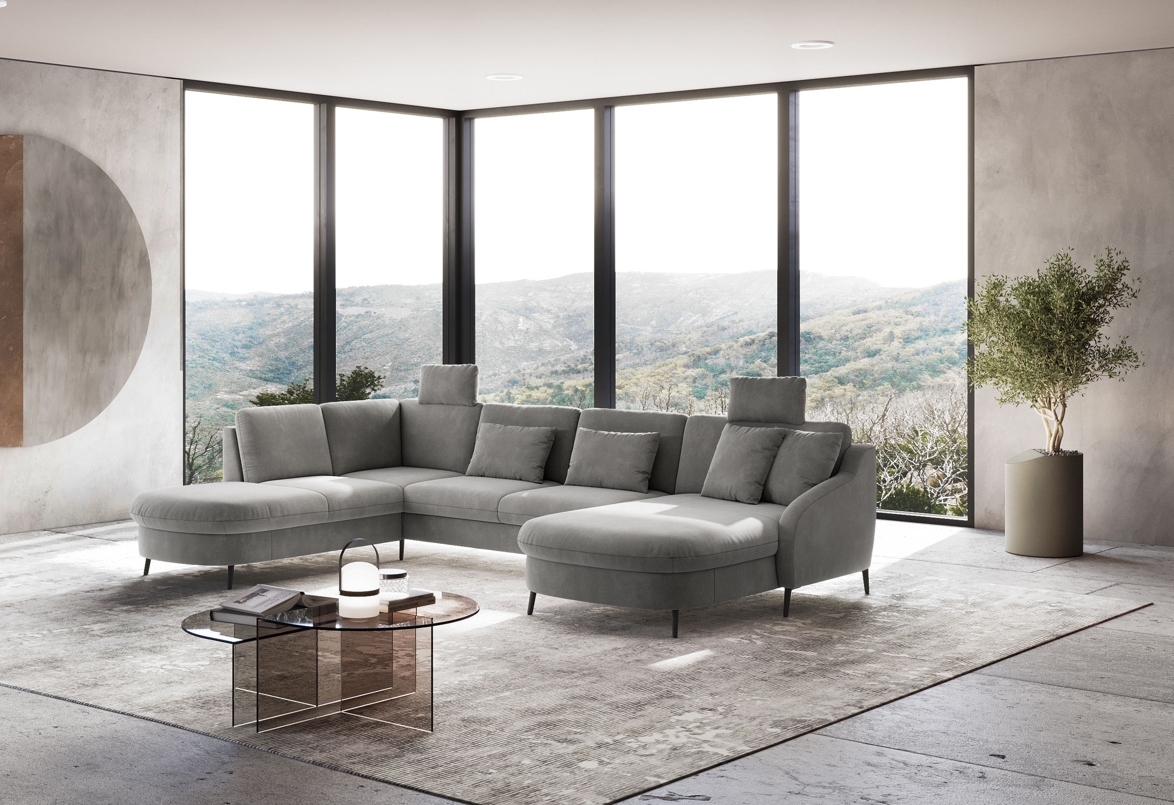 sit&more Wohnlandschaft "Soul U-Form" wahlweise mit Bettfunktion und Bettka günstig online kaufen