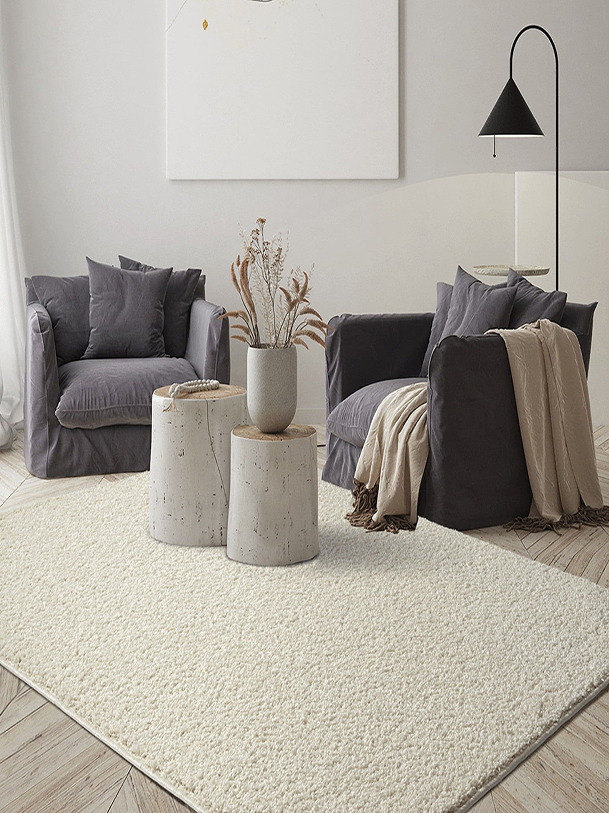 the carpet Teppich »Foxy«, rechteckig, 30 mm Höhe, Wohnzimmer Teppich Hochflor waschbar rutschfest