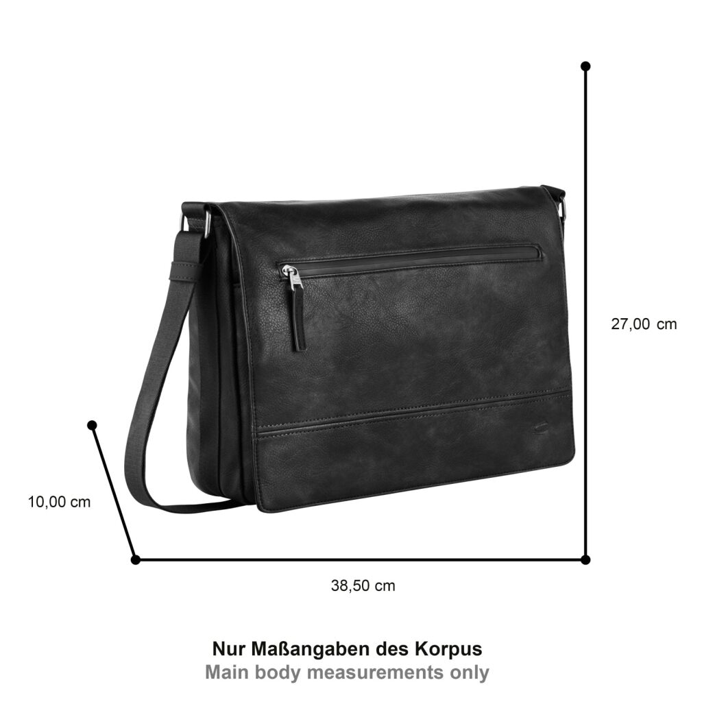 camel active Messenger Bag »Traces« aus Lederimitat, funktional mit vielen Fächern & hochwertigem Gurtband