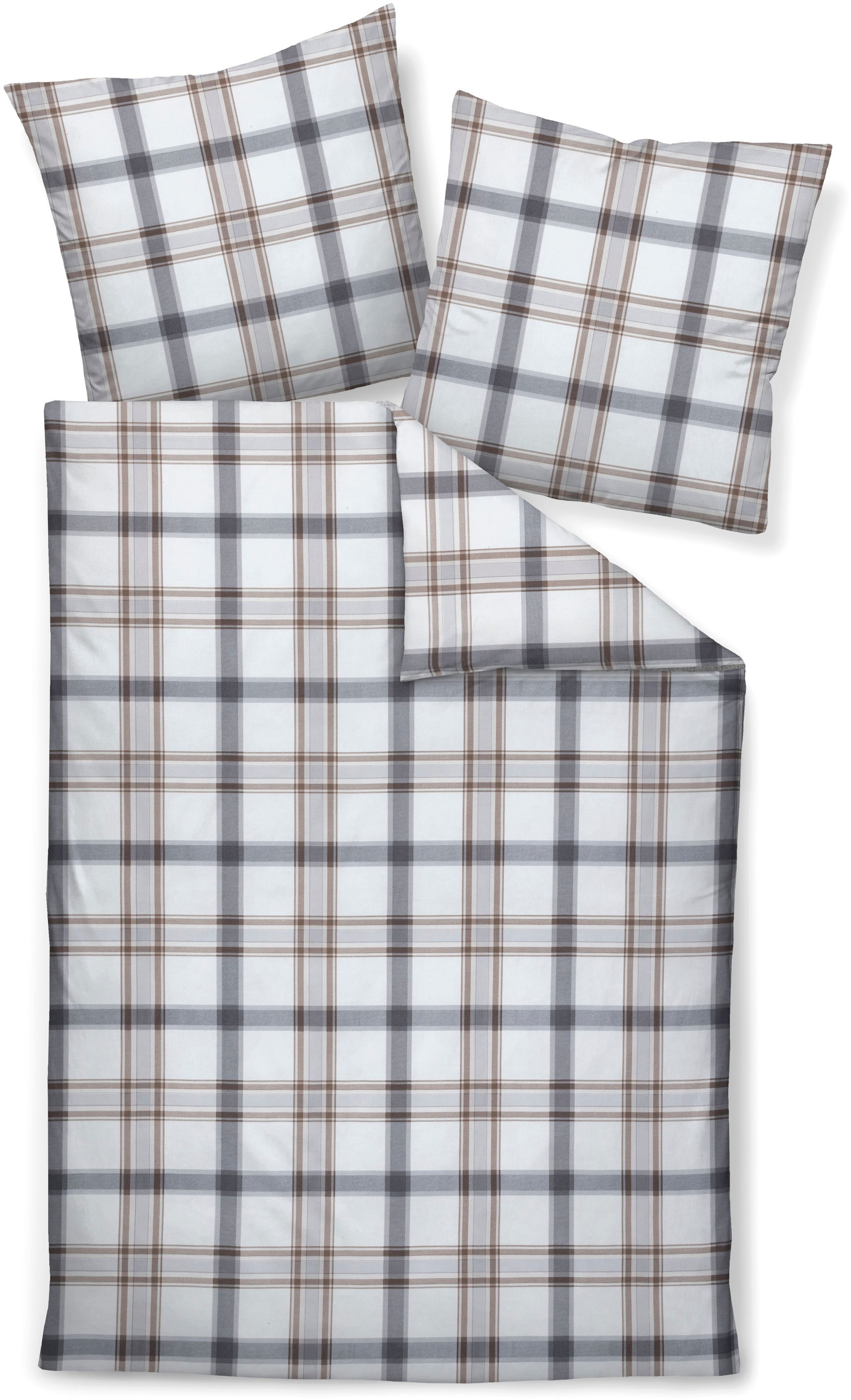 Janine Bettwäsche »Soft-Cotton71002 0«, mit Reissverschluss günstig online kaufen