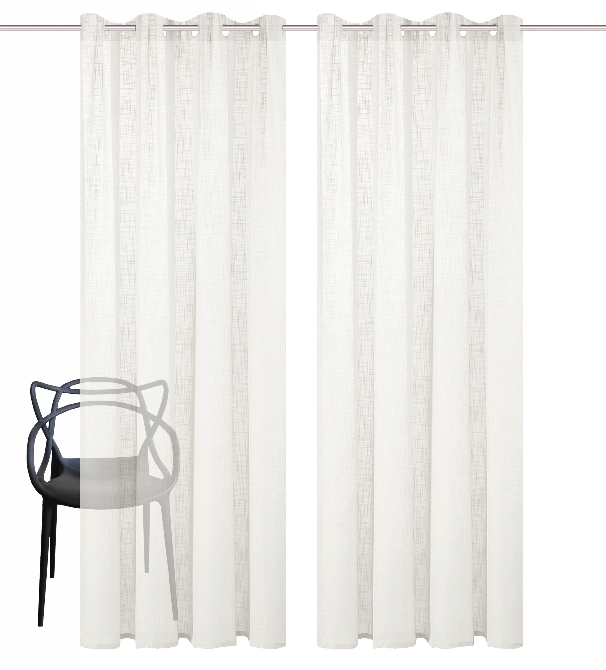 Home Basics Vorhang »SOFTY 2er Pack«, (2 St.), 2er Pack Ösenschal SOFTY Uni günstig online kaufen