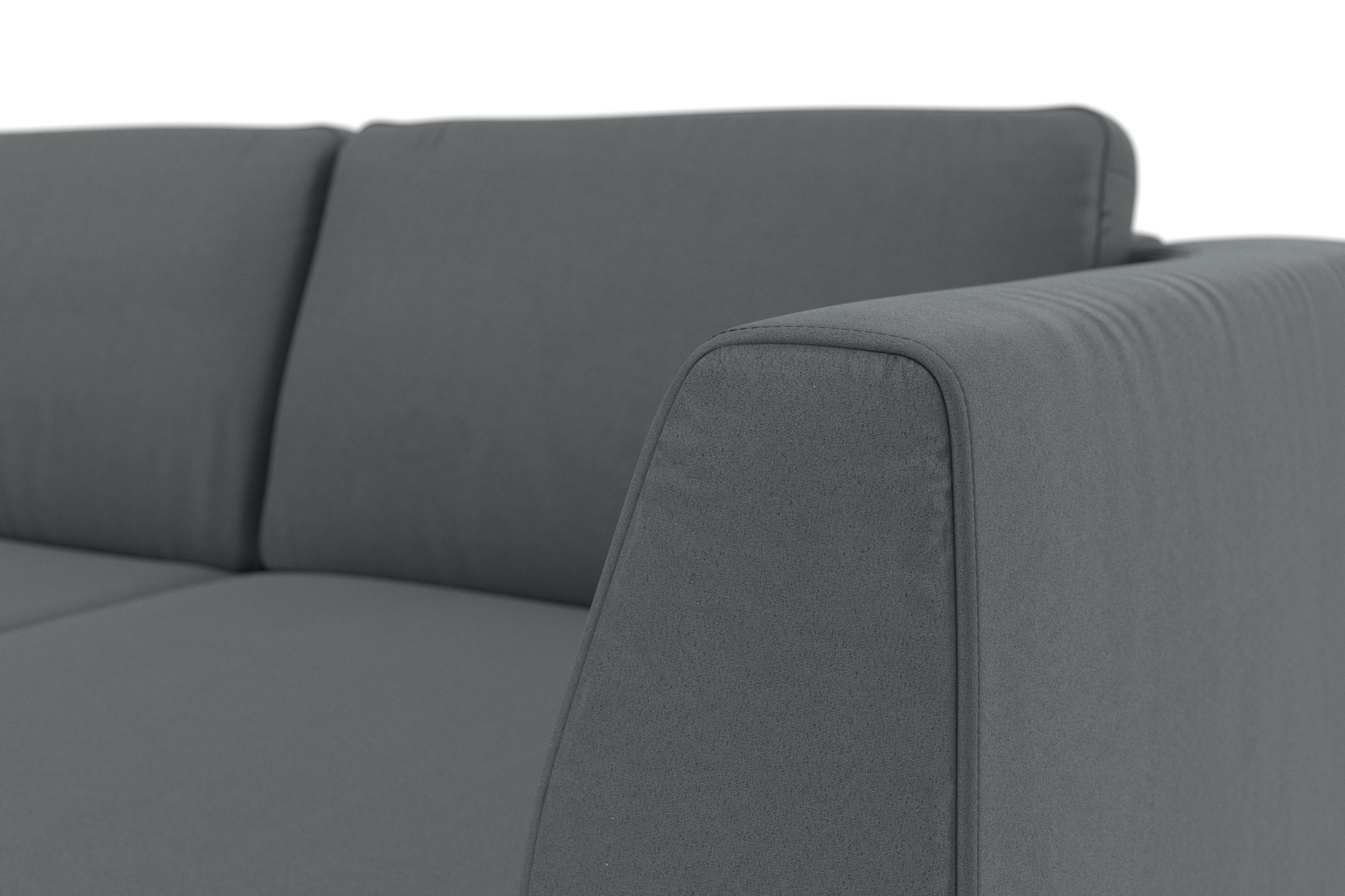 sit&more Ecksofa »Olsen L-Form«, inklusive Sitztiefenverstellung, wahlweise mit Bettfunktion, 15cm hoch