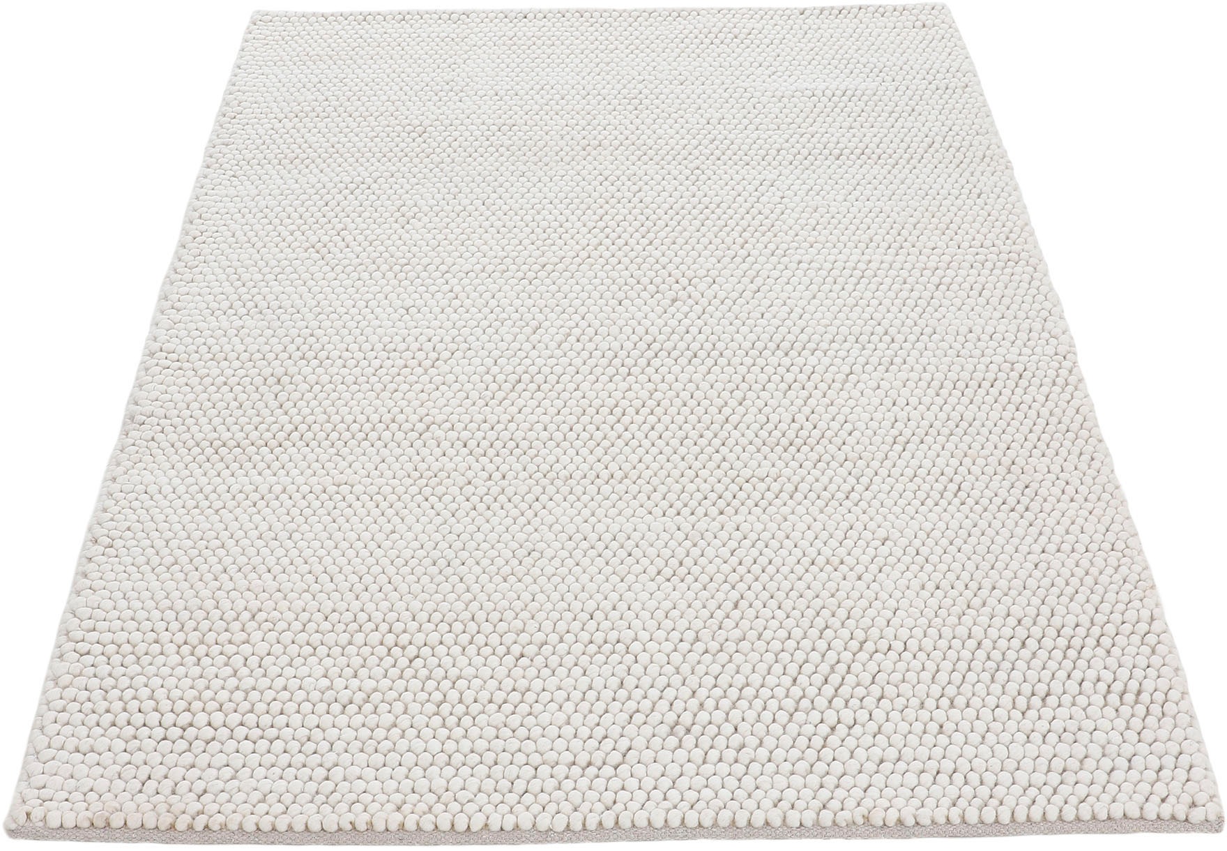 carpetfine Teppich »Calo«, rechteckig, 16 mm Höhe, Handweb Teppich, Uni Far günstig online kaufen