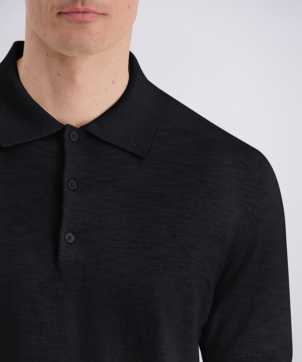 Pierre Cardin Poloshirt »Polo Strick« Regular Fit, Kurzarm, 3-Knopf-Form
