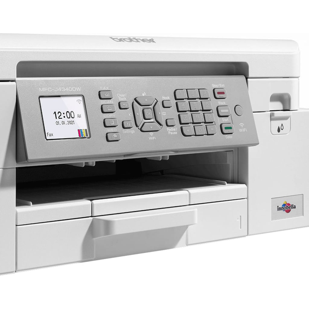 Brother Multifunktionsdrucker »MFC-J4340DW«, 4-in-1-Tintenmultifunktionsgerät mit WLAN