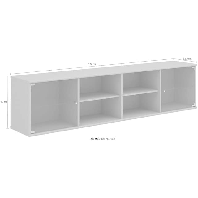 Rechnung zwei lowboard, cm, Glastüren, Hammel anpassungsbar Designmöbel kaufen auf B: »Mistral«, mit Furniture 177 Regal