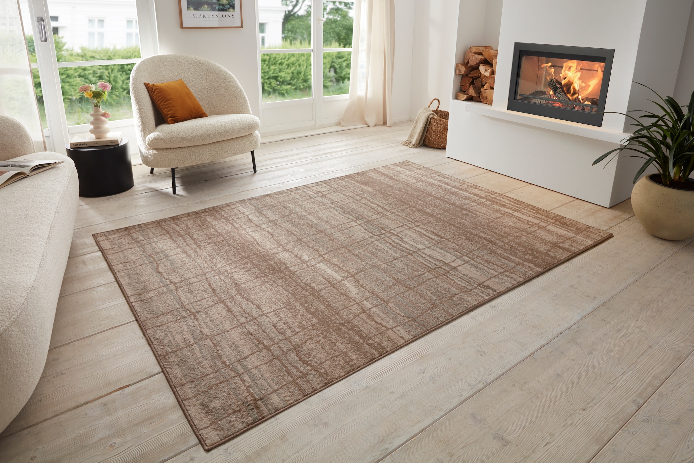 HANSE Home Teppich »Jord«, rechteckig, 8 mm Höhe, Kurzflor, Läufer, Vintage, Wohnzimmer, Schlafzimmer, Esszimmer, Flur