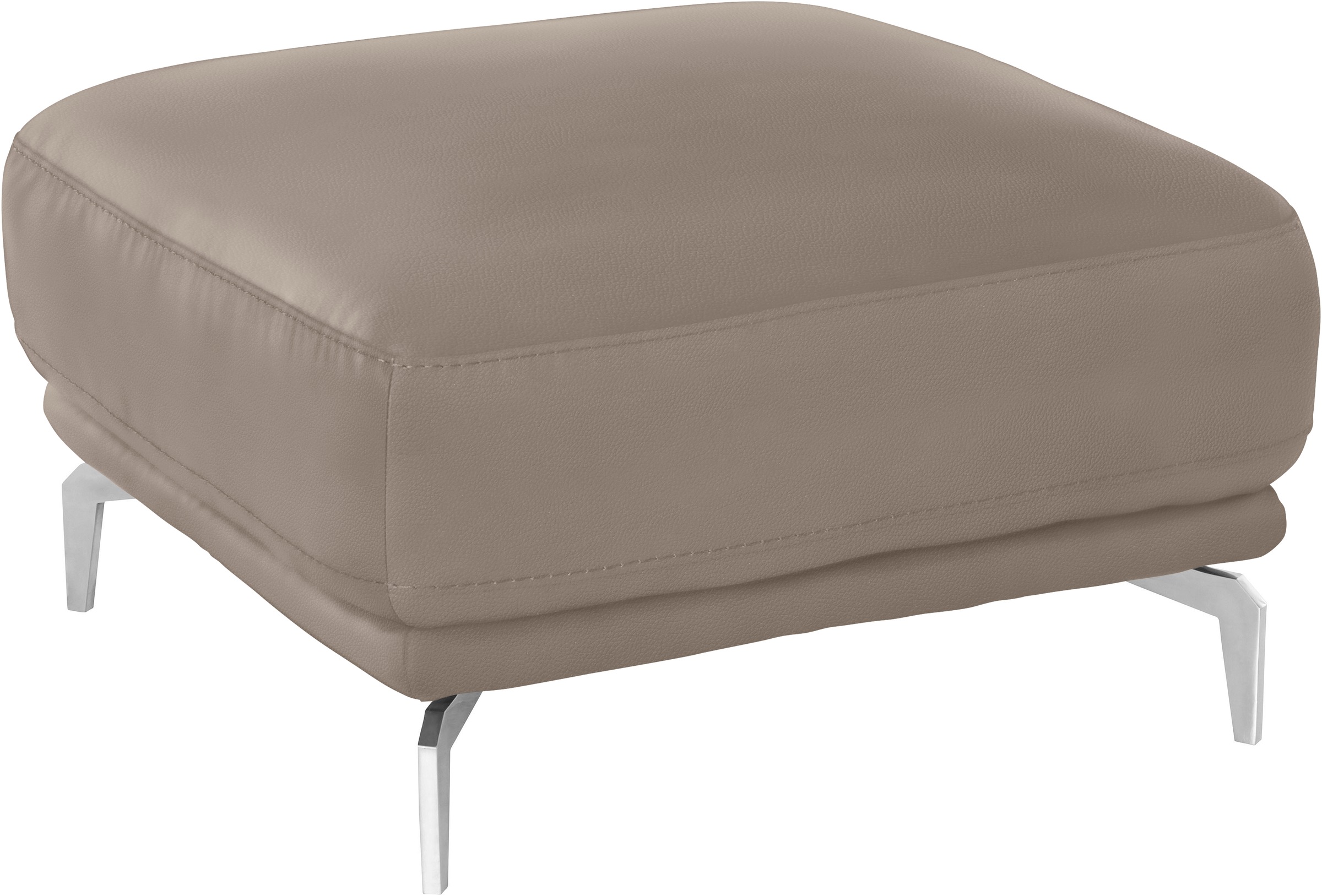 W.SCHILLIG Hocker »montanaa«, mit Metallfüßen in Chrom glänzend, Breite 71 cm