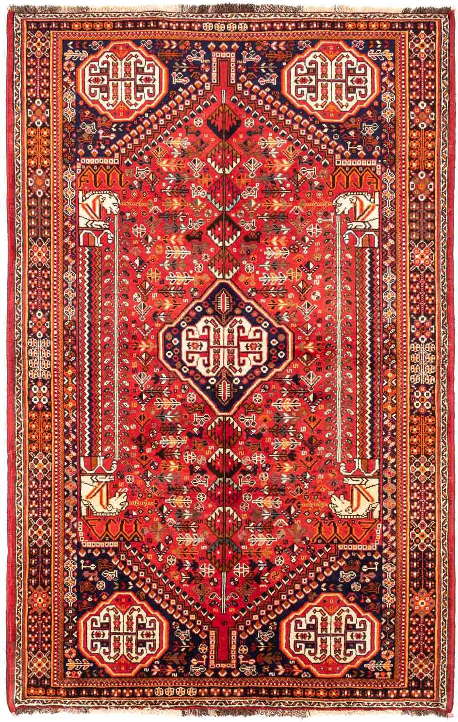 morgenland Wollteppich »Shiraz Medaillon 265 x 168 cm«, rechteckig, 1 mm Hö günstig online kaufen