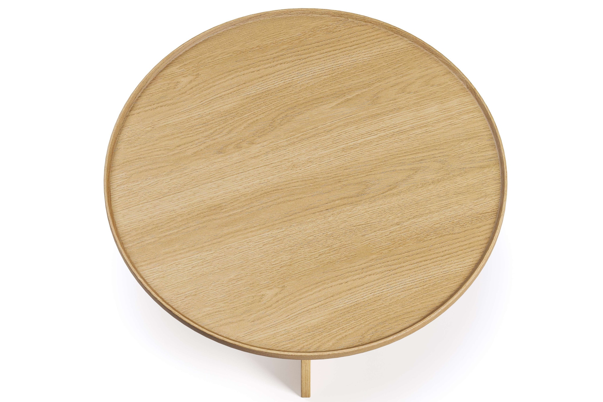 Woodman Couchtisch »Cala« 83/83/42 cm,  Breite 83 cm, rund, Tischplatte aus massiver Eiche, FSC® zertifiziert