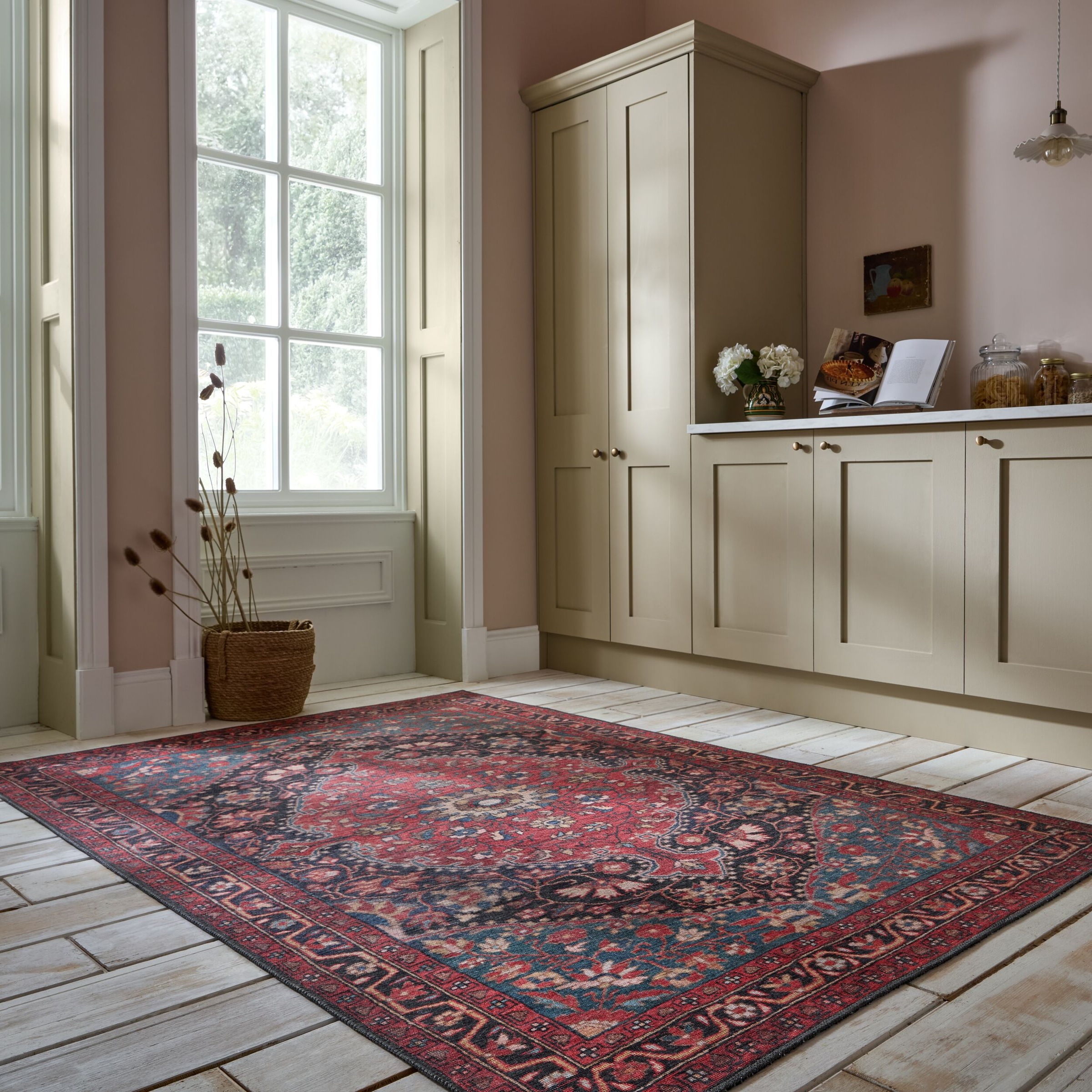 FLAIR RUGS Teppich »Medallion«, rechteckig, 4 mm Höhe, Waschbar Traditionel günstig online kaufen