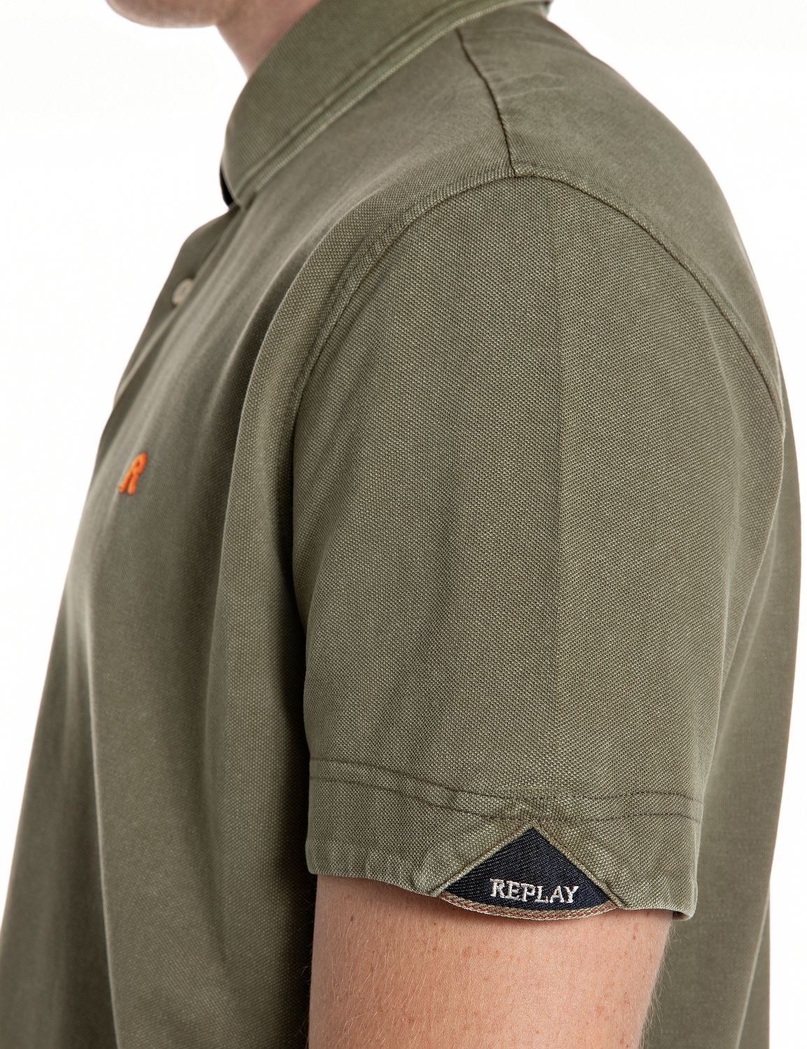 Replay Poloshirt aus Baumwollpiqué, Regular Fit