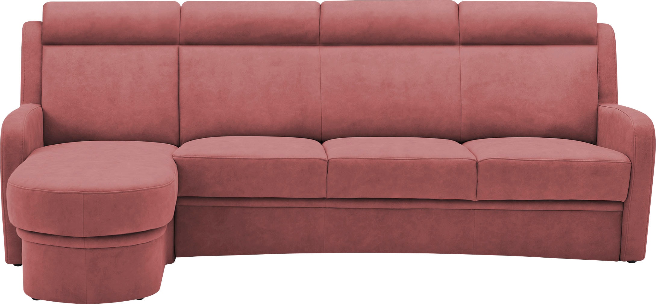 VILLA BECK Ecksofa »Varese L-Form«, (2 St.), Kopfteilverstellung, wahlweise mit Sitzvorzug, in Sitzhöhe 46 cm