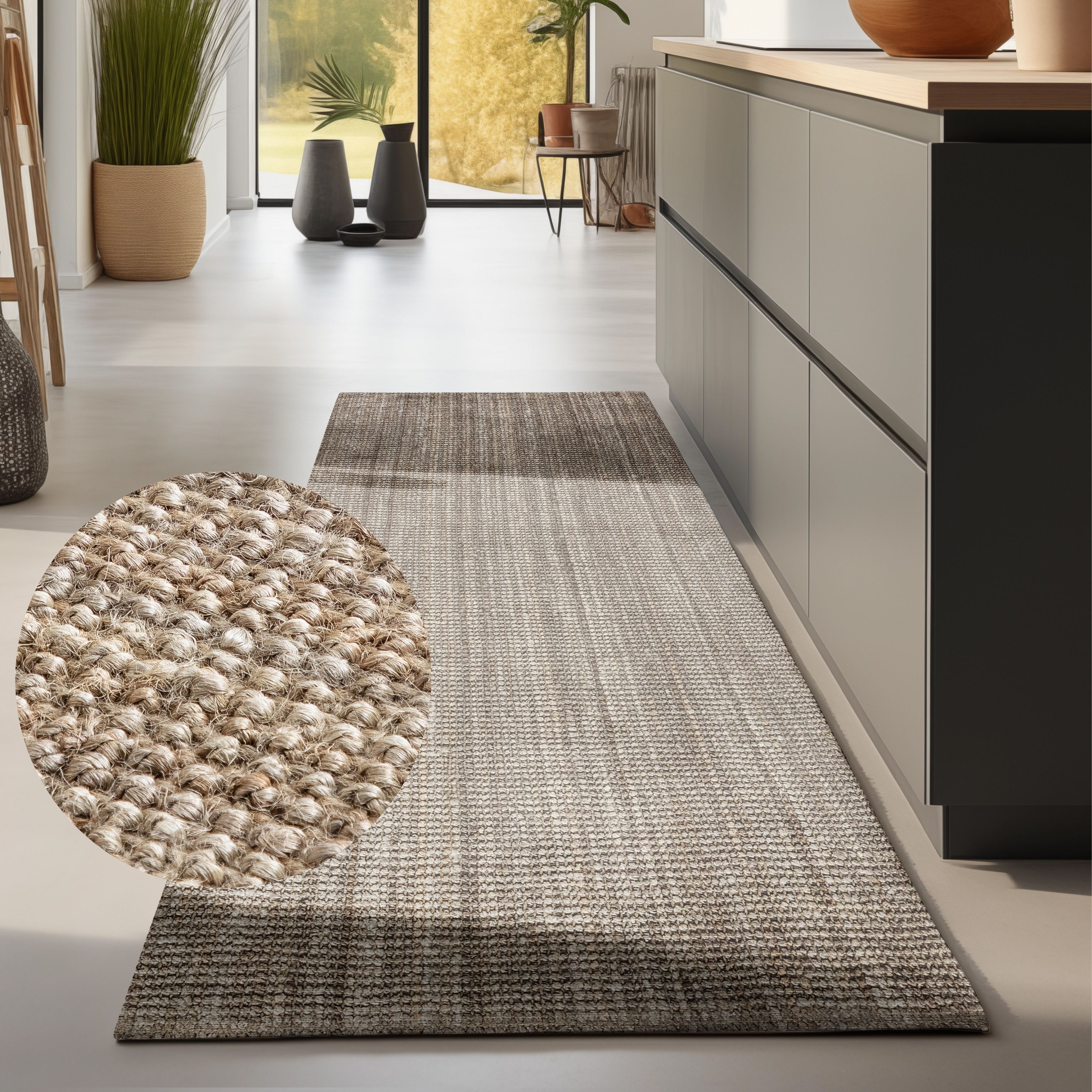 HANSE Home Teppich »Jaipur Juteteppich, als Läufer und in Rund«, rechteckig günstig online kaufen