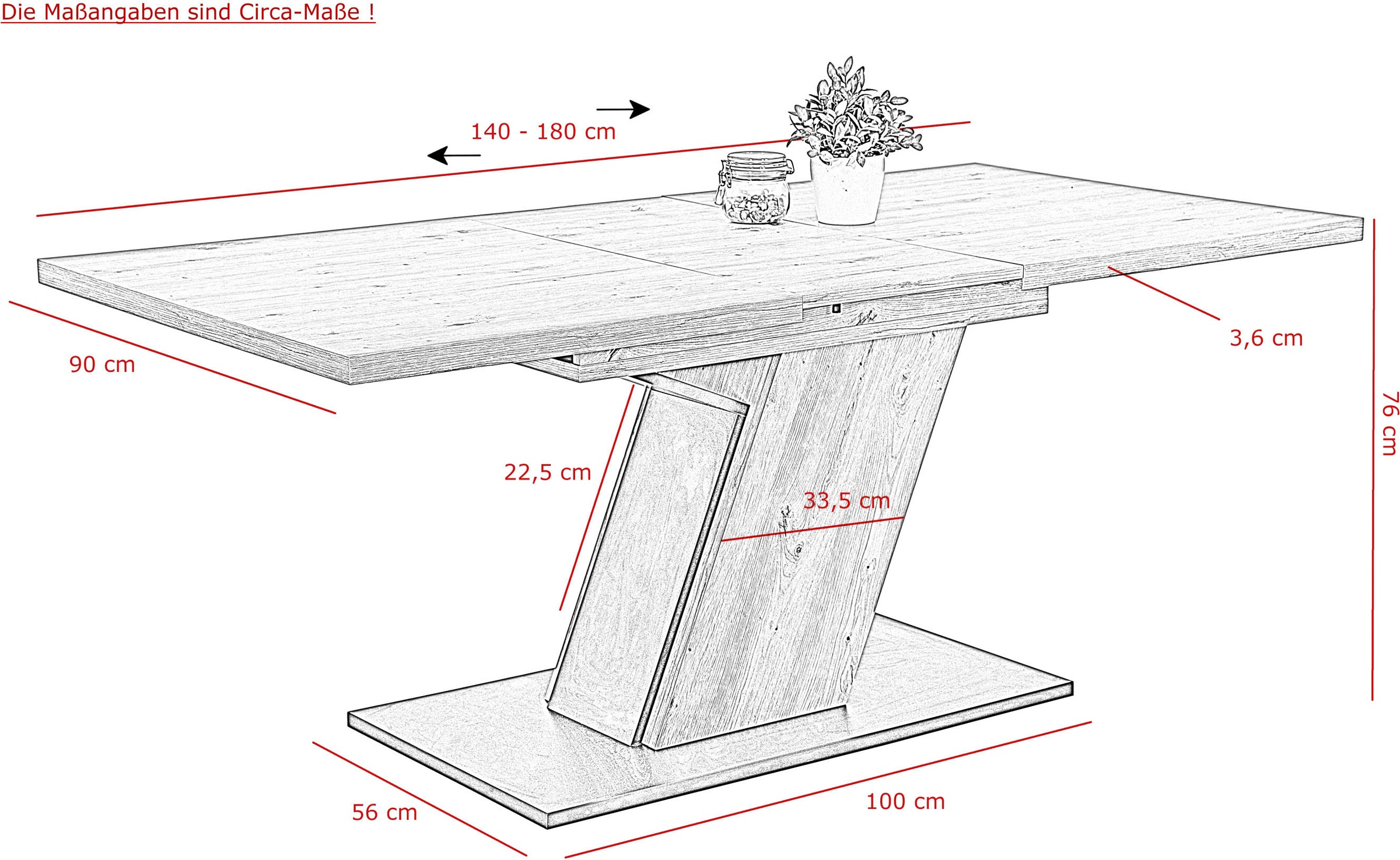 HELA Essgruppe »Luise I G Tisch Sitzbank Stühle«, (Set, 4 tlg.), Ausziehtisch 140 - 180 cm Esszimmer Bestseller