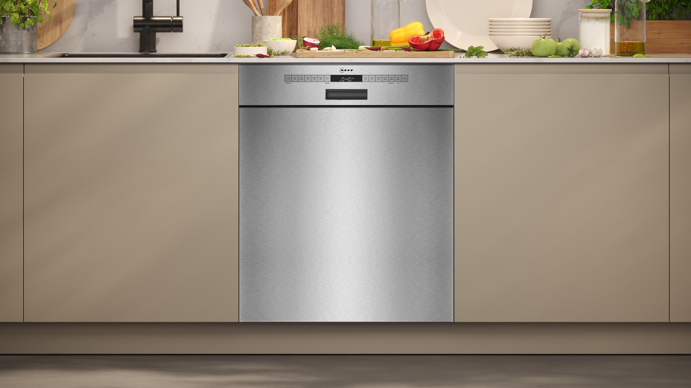 NEFF Unterbaugeschirrspüler »S125ECS15E«, 14 Maßgedecke, mit Rack Matic