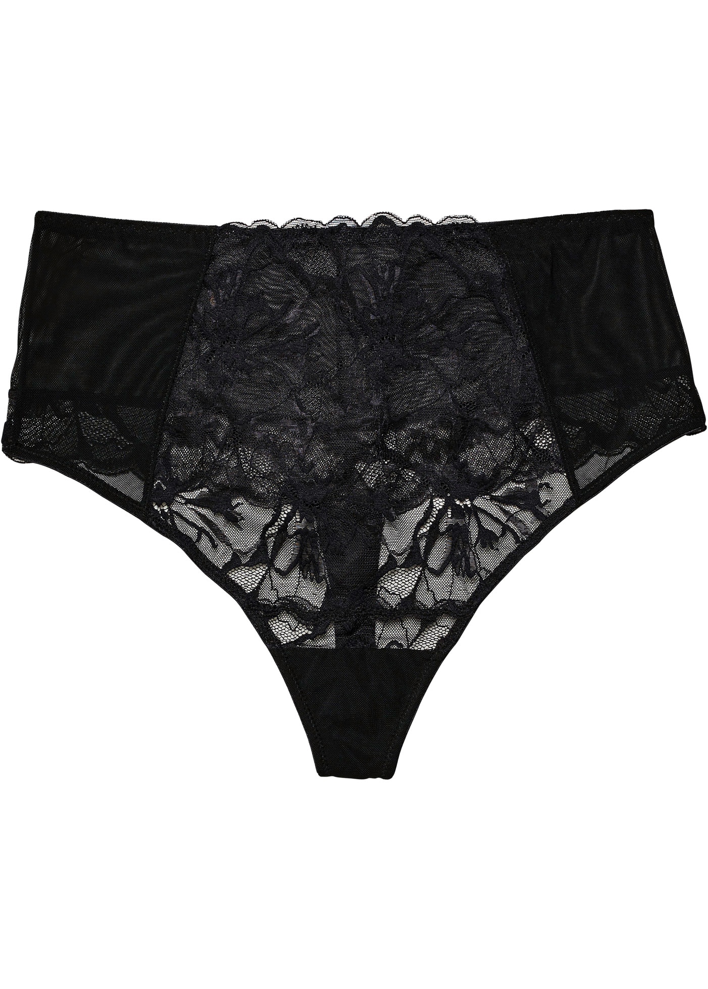bonprix High-Waist-Slip »Highwaist String aus Spitze« mit elegantem Spitzen-Design, hoher Bund, aus Polyamid und Elasthan