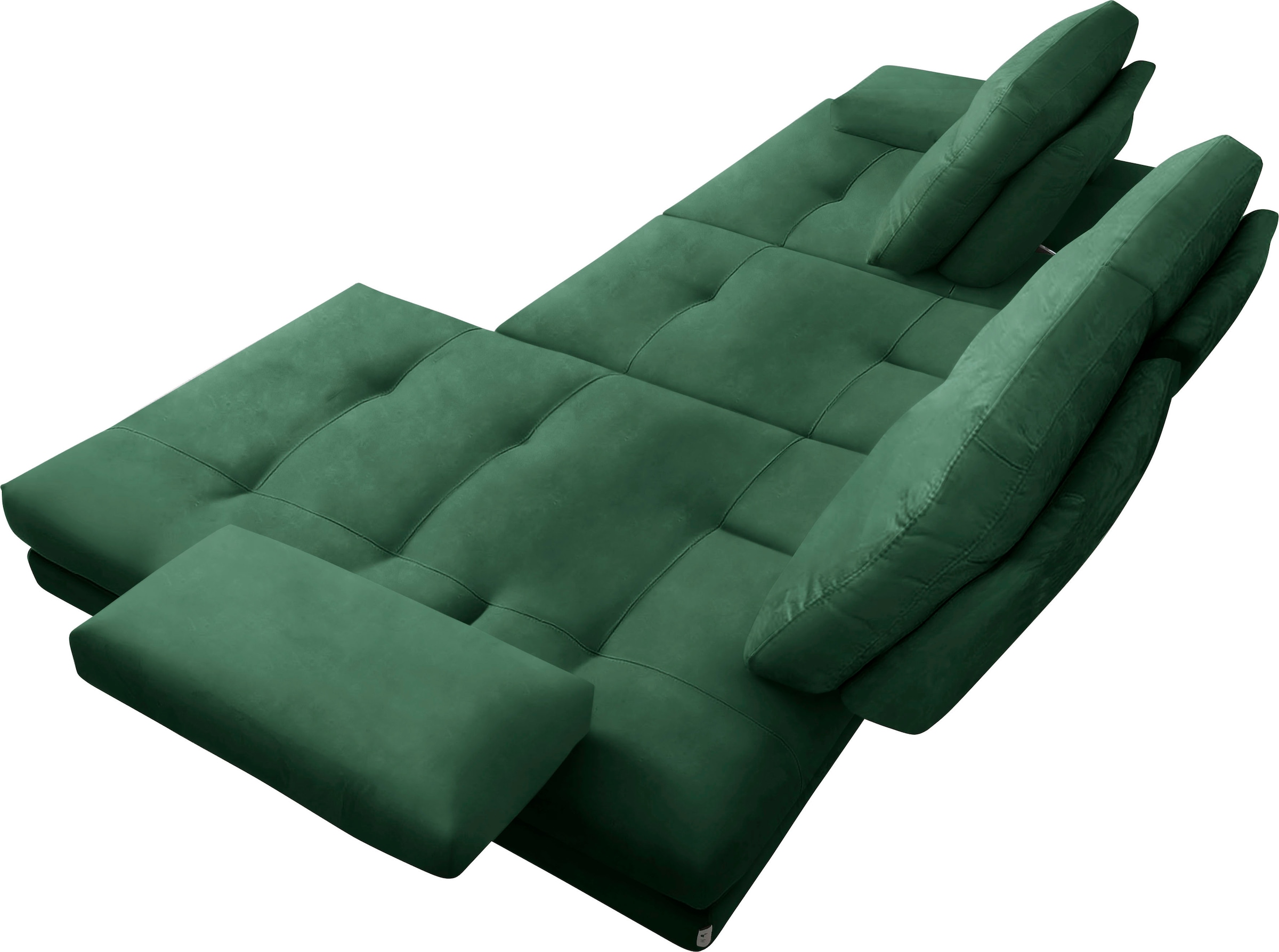CALIA ITALIA Ecksofa »Toby Wing, B/T: 278/153 cm, Designsofa mit hohem Sitzkomfort, L-Form« inklusive Sitztiefenverstellung, Füße in chrom glänzend