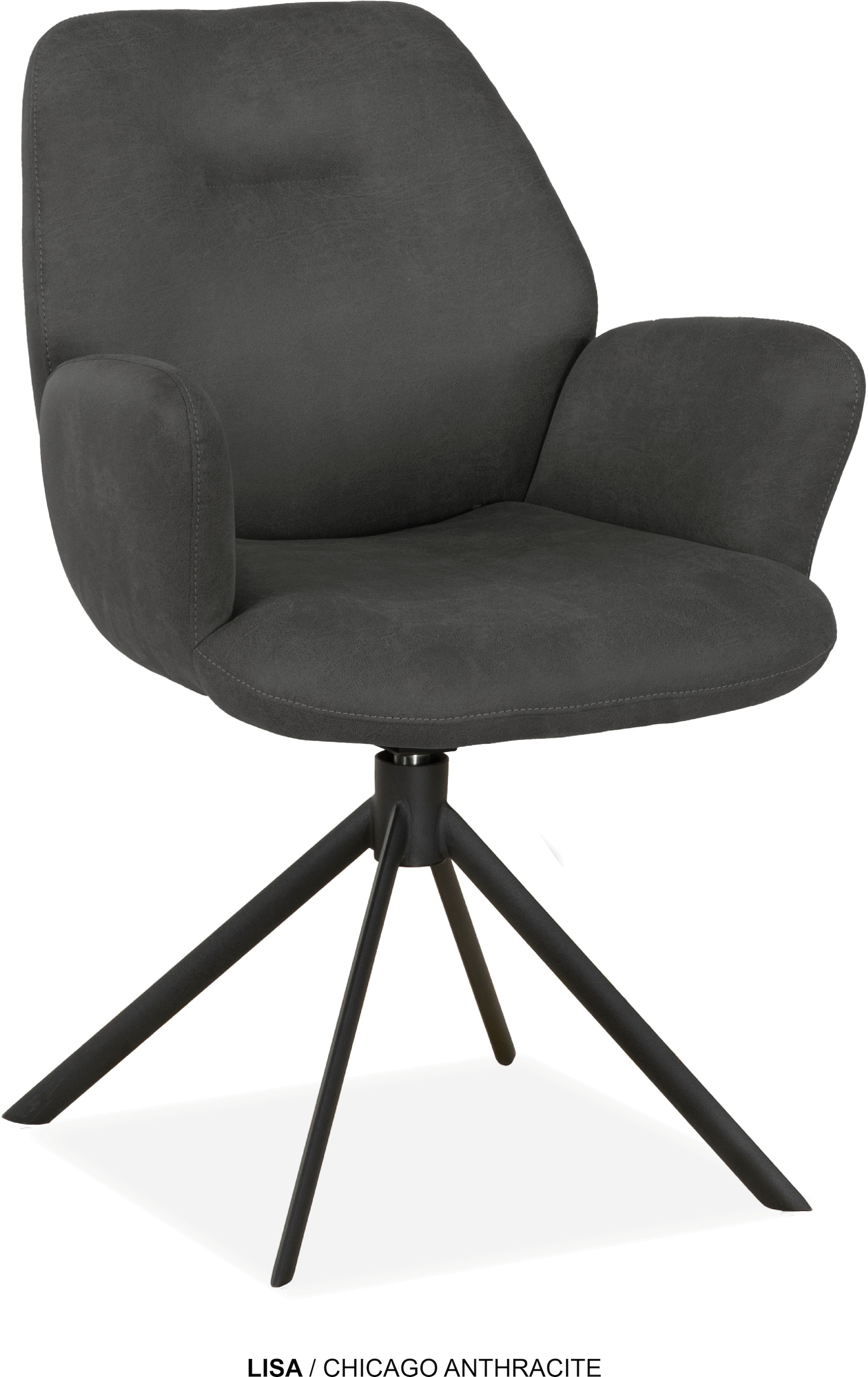 OMG Design Esszimmerstuhl »Lisa« (Set) 2 Stk. Stoff Drehstuhl mit auto-retu günstig online kaufen