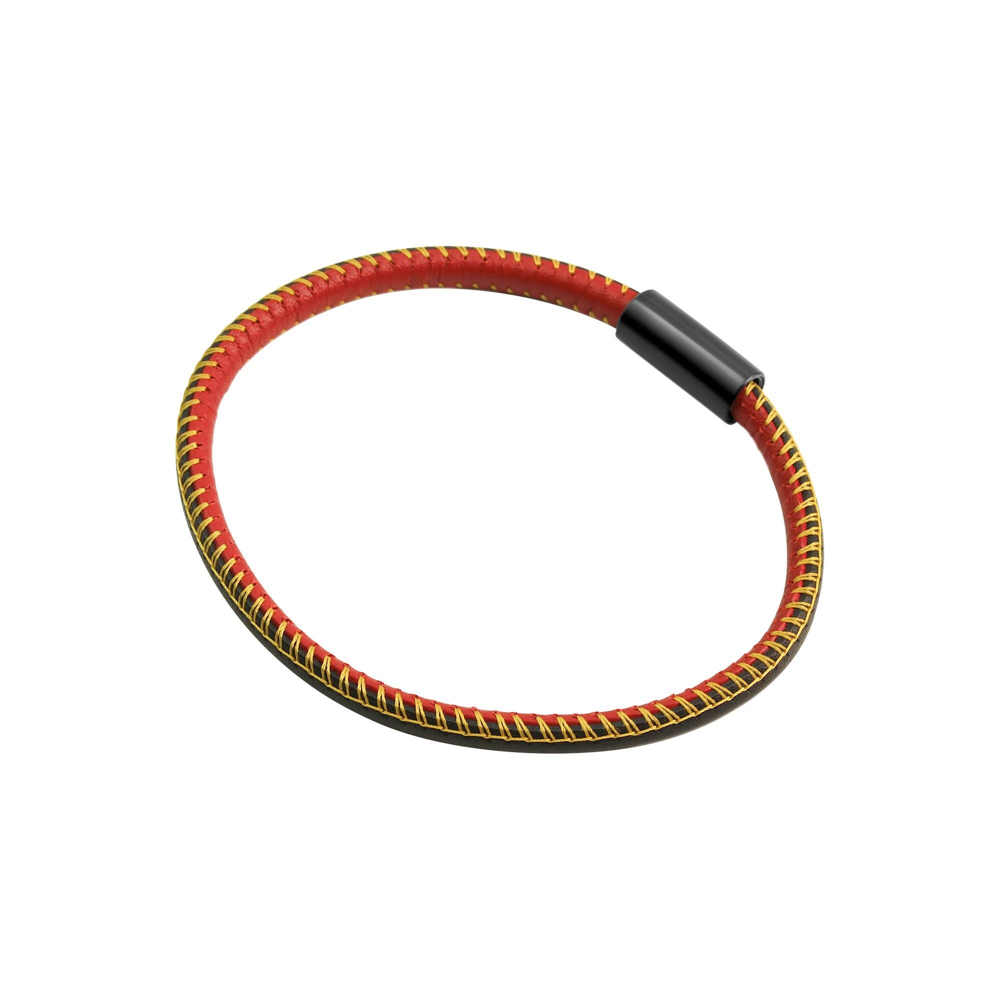 Zeeme Armband »echt Leder mit Deutschland-Farben 19cm«